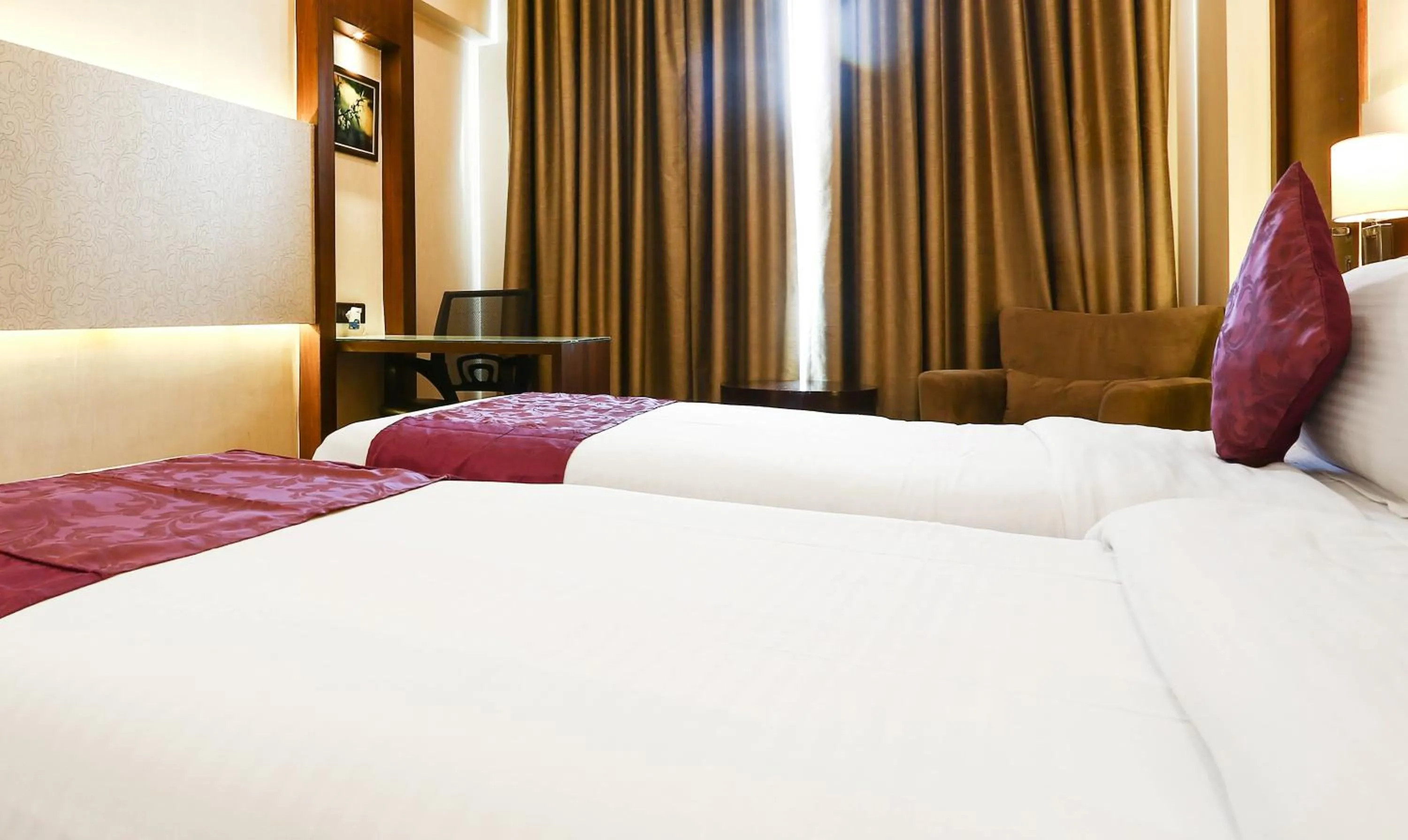 Bedroom, Bed in Treebo Premium Eden Residency Near Sec 29