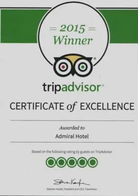Logo/Certificate/Sign in Admiral Hotel