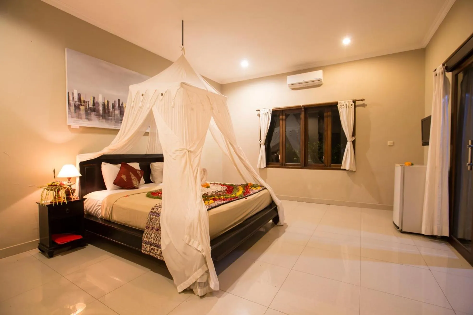 Bed in Villa Mandi Resort
