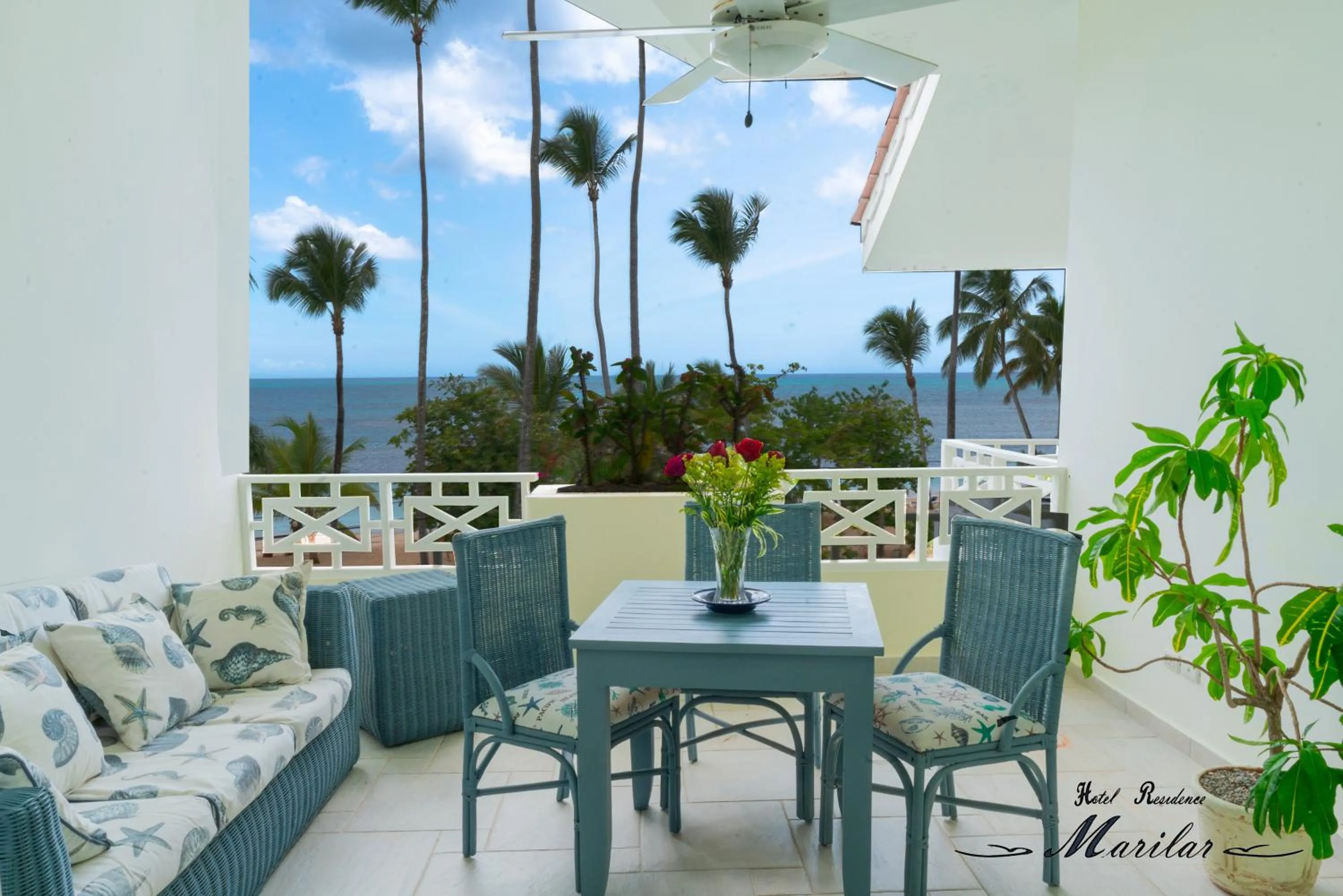 Patio in Hotel Residence Marilar