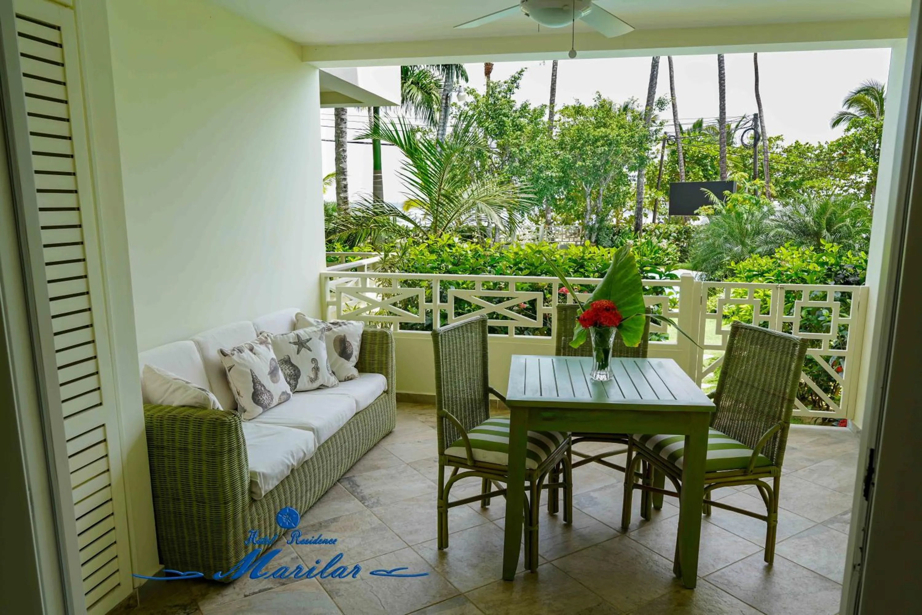 Patio in Hotel Residence Marilar