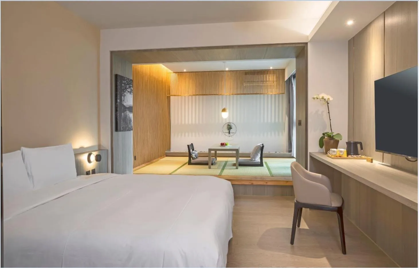 Bed in Hotelday Sun Moon Lake