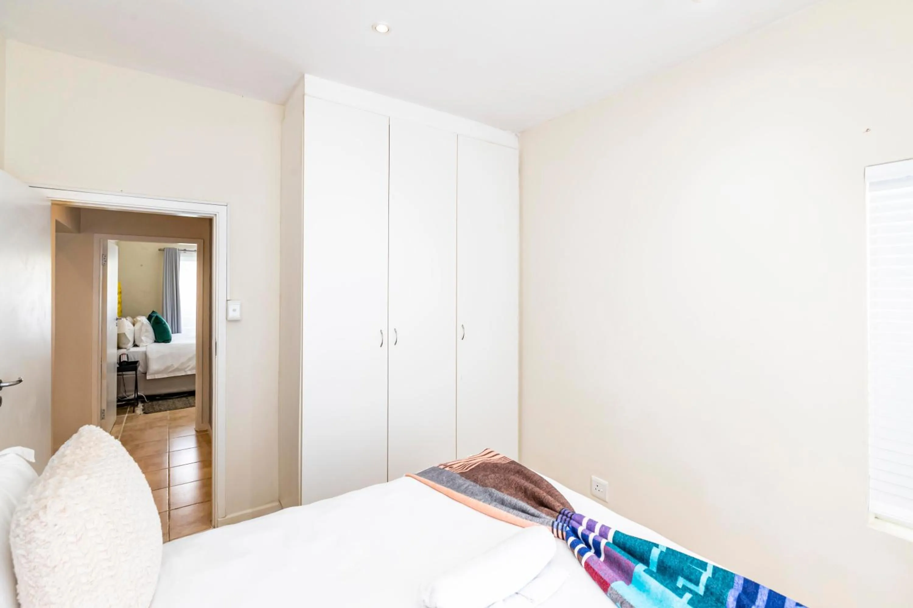 Bedroom, Bed in Modern Executive Unit