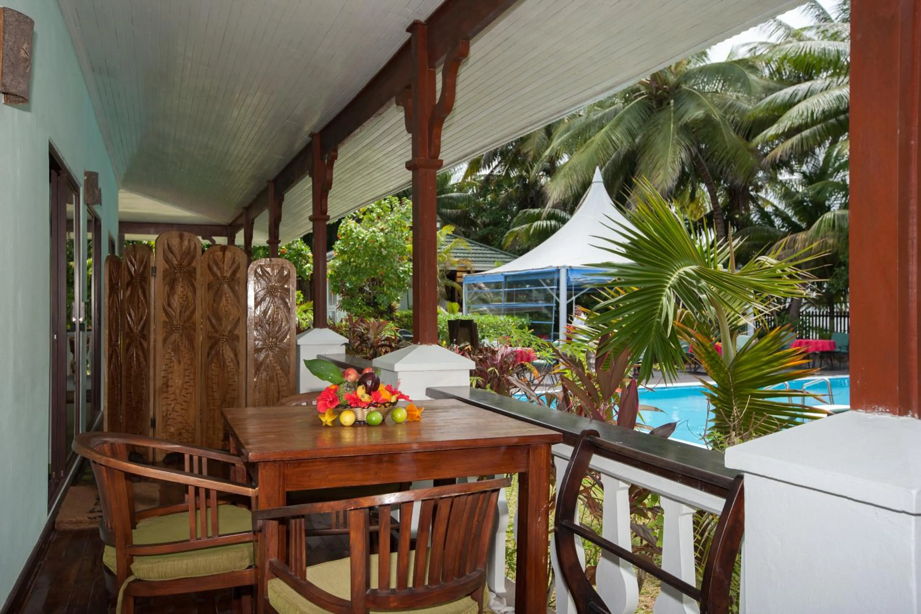 Seating area in Le Relax Beach Resort