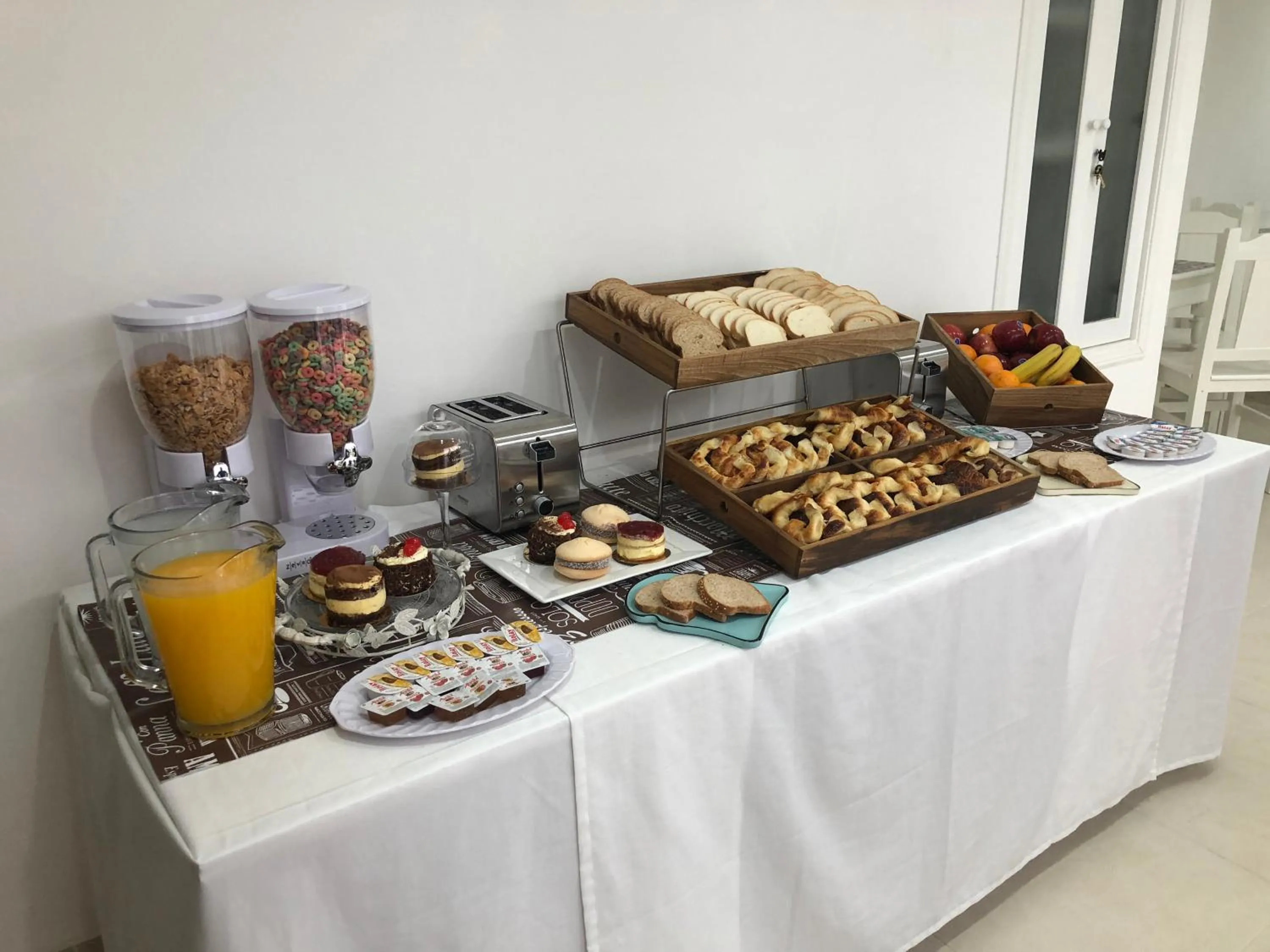 Continental breakfast in Bagu Playa Grande Hotel