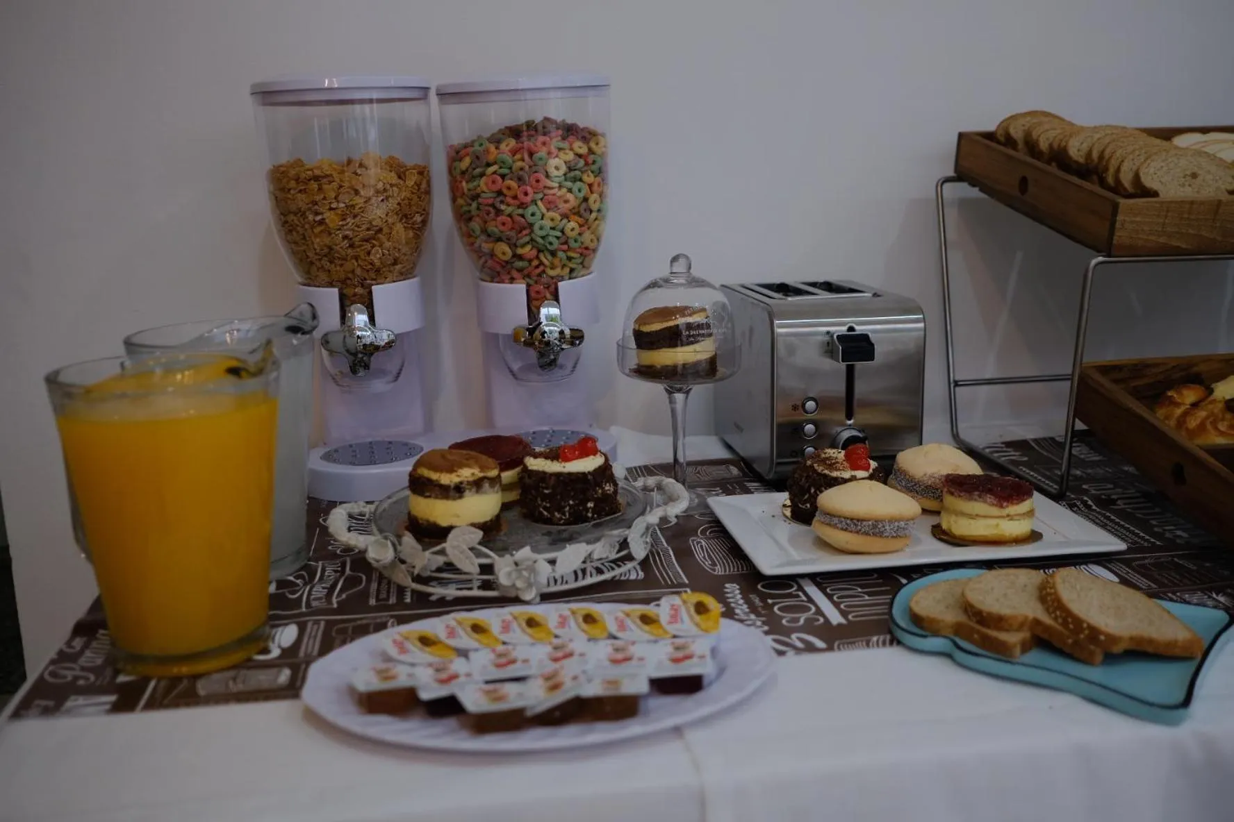 Continental breakfast in Bagu Playa Grande Hotel