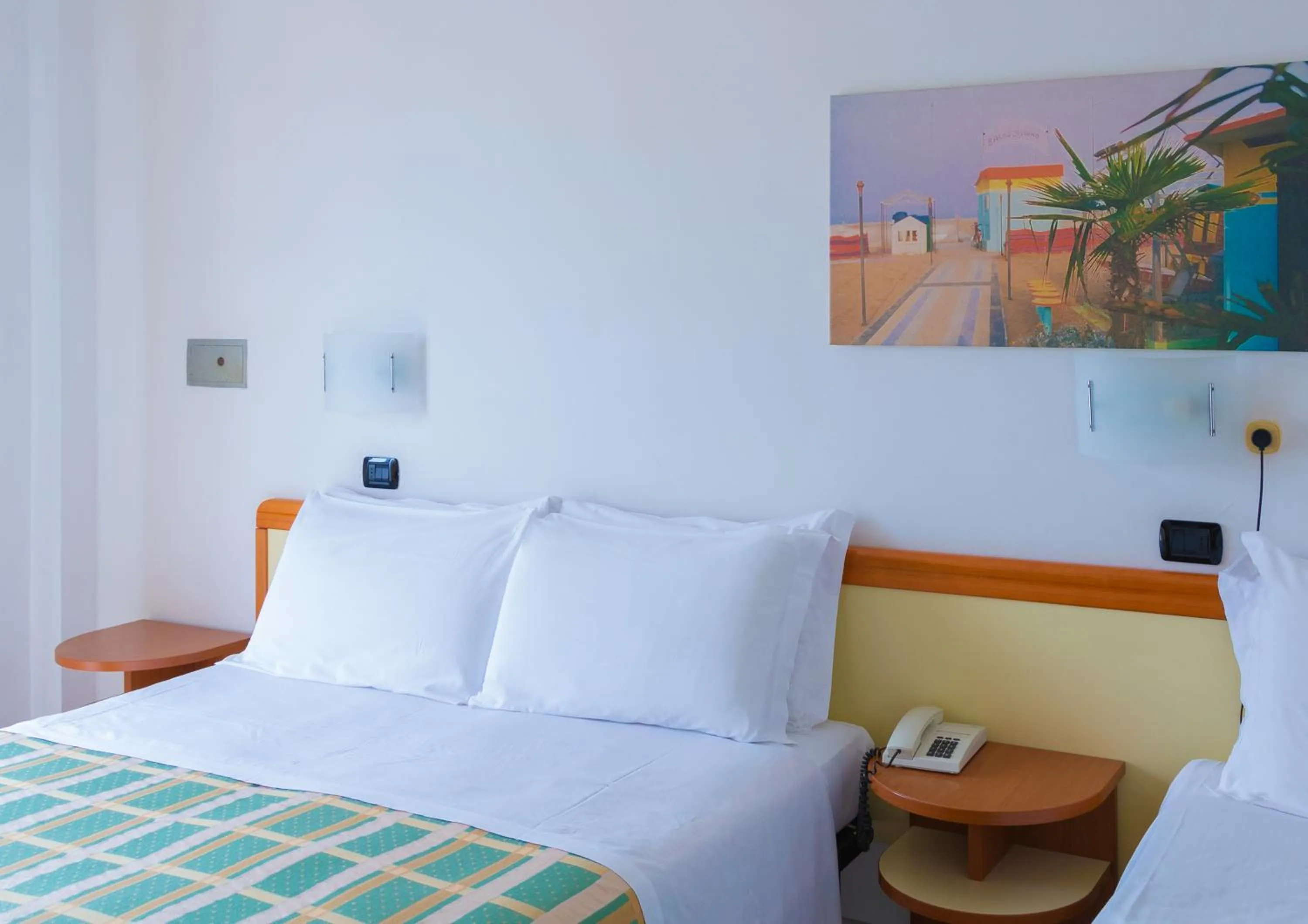 Bed in Hotel Sultano