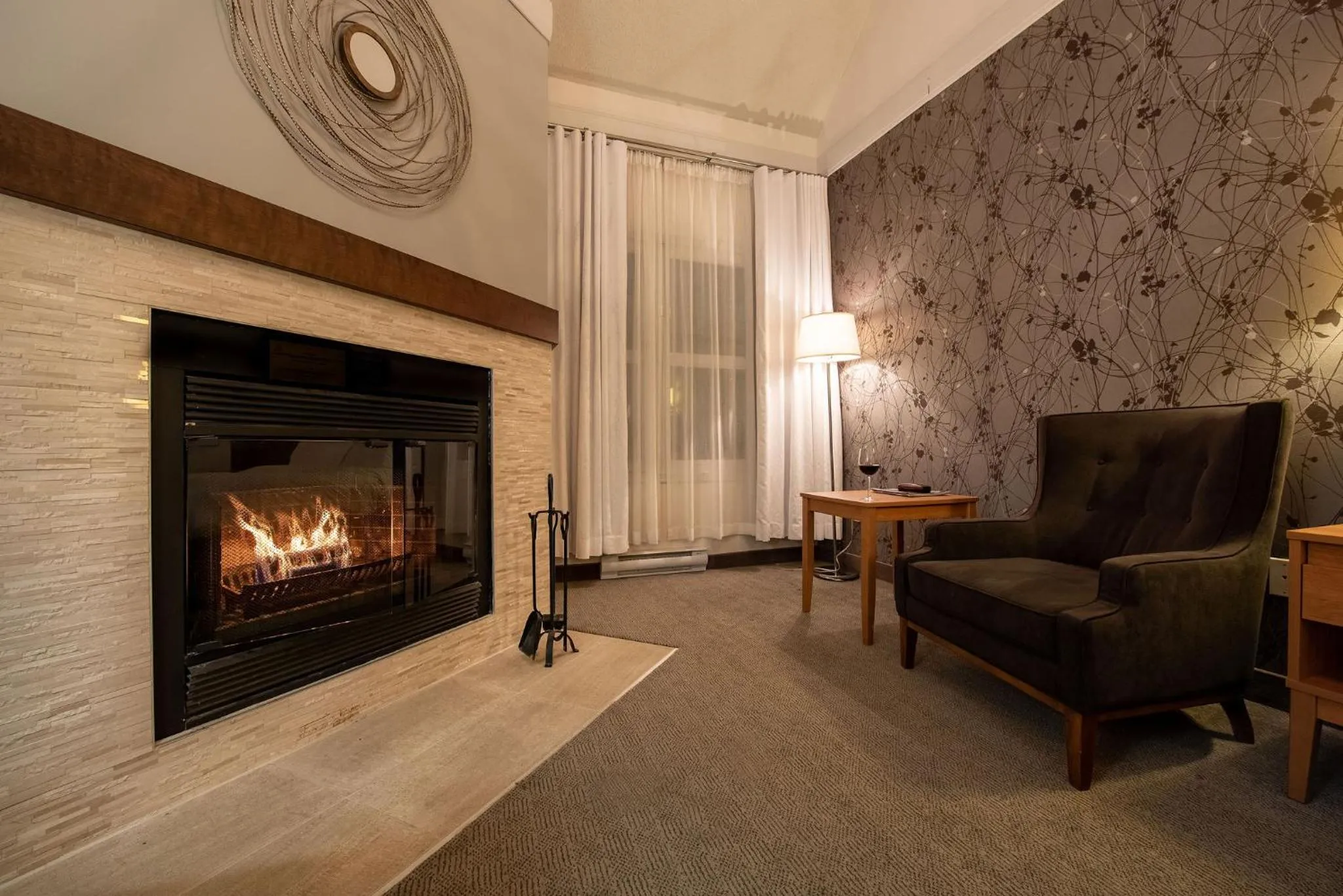 Living room in Hotel Chateau Bromont