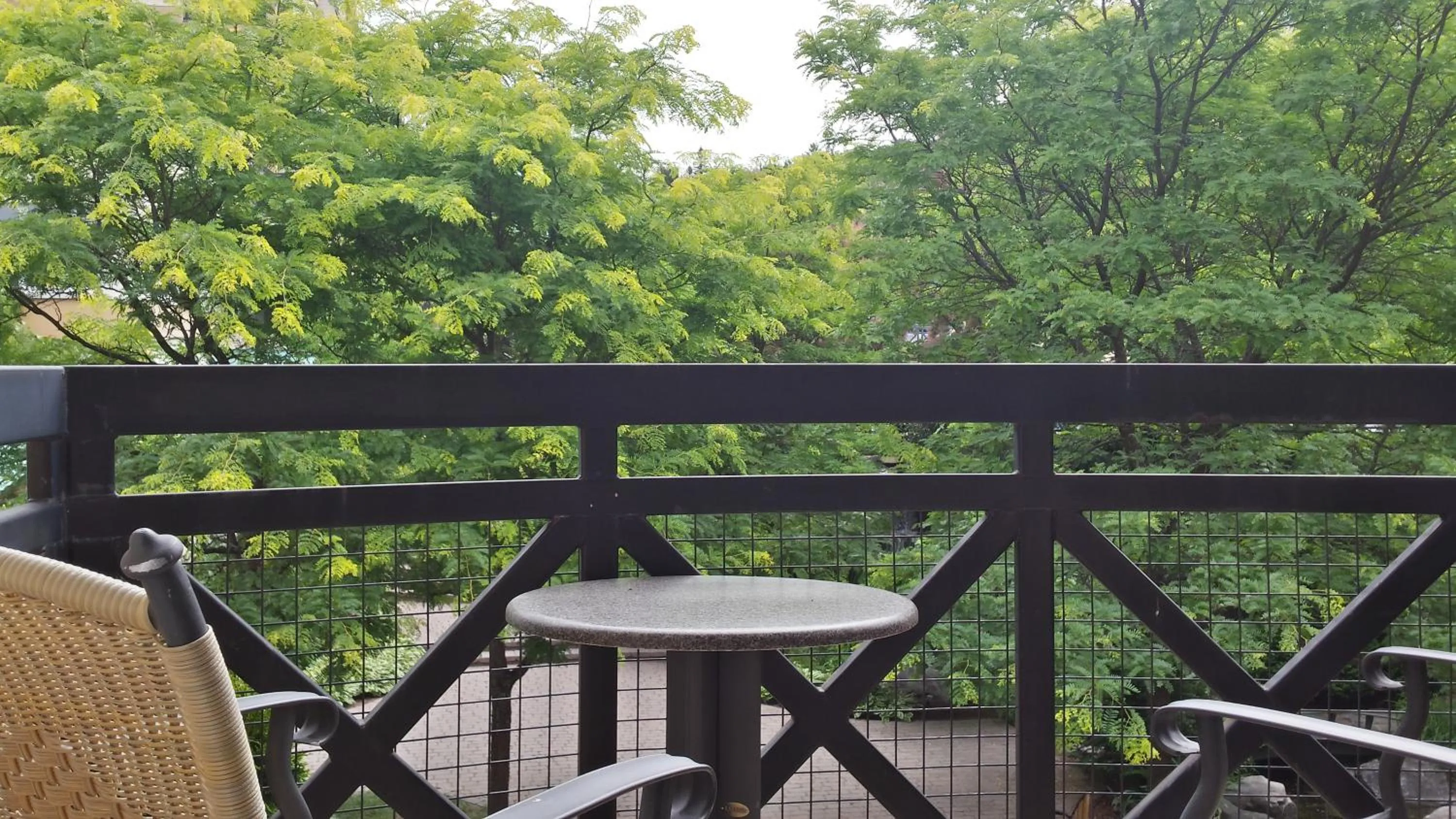 Balcony/Terrace in Hotel Chateau Bromont