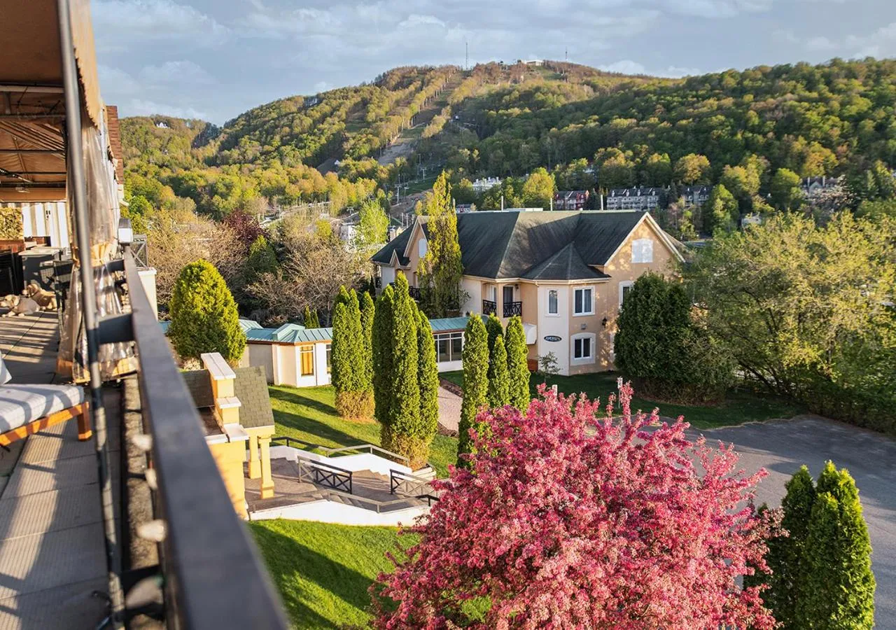 Patio in Hotel Chateau Bromont