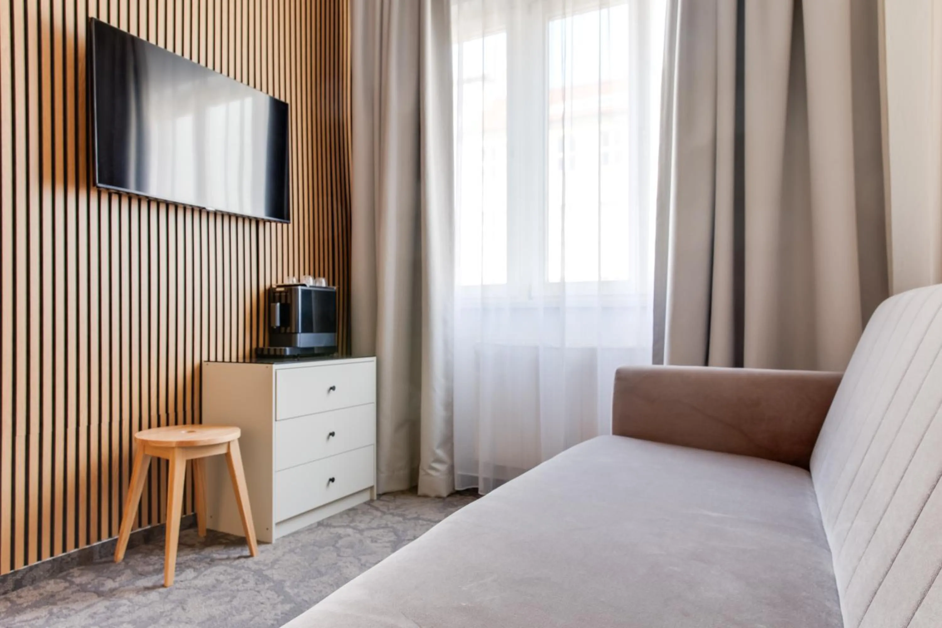 Bed in Hotel Andante