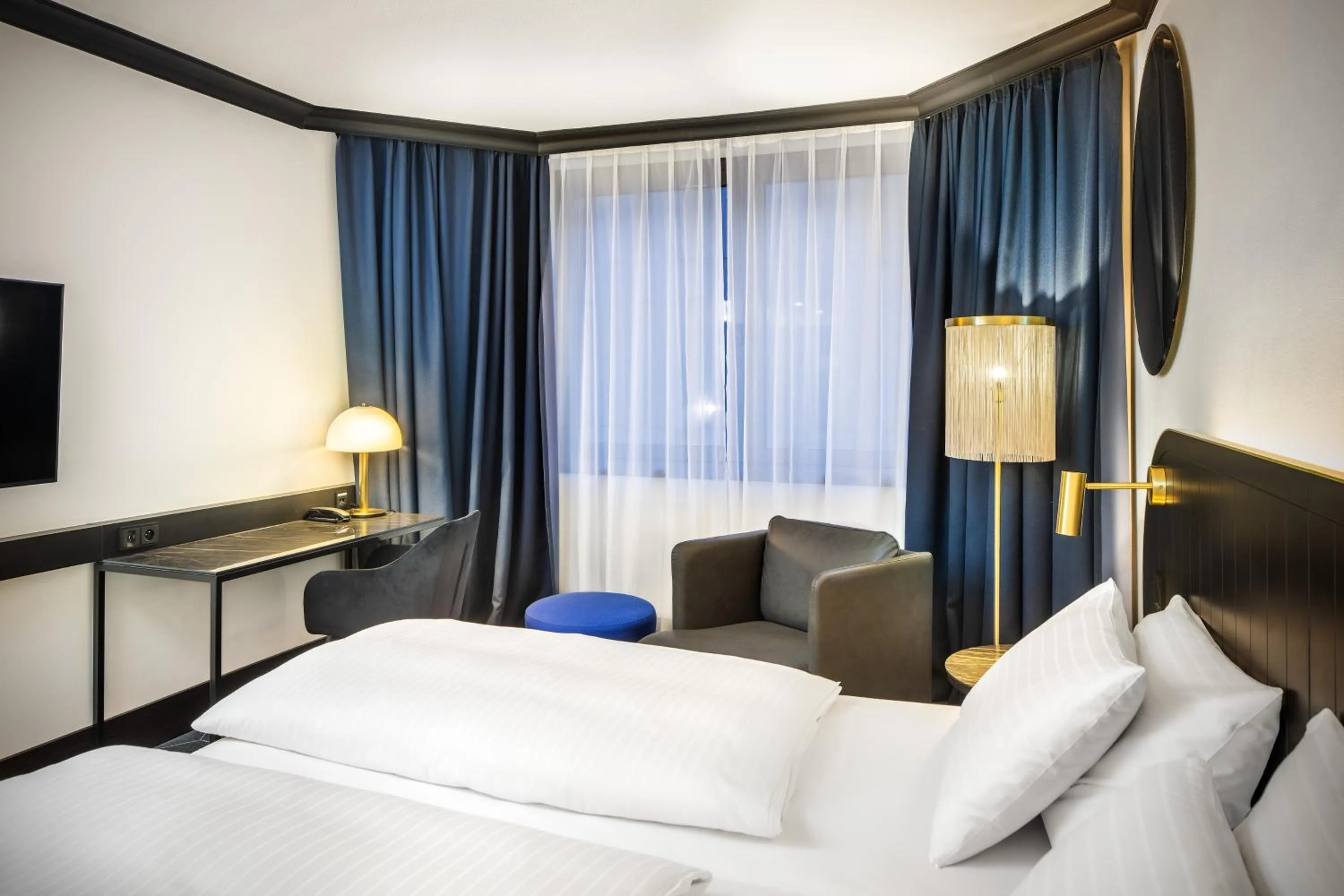 Bed in Diplomat Hotel Prague