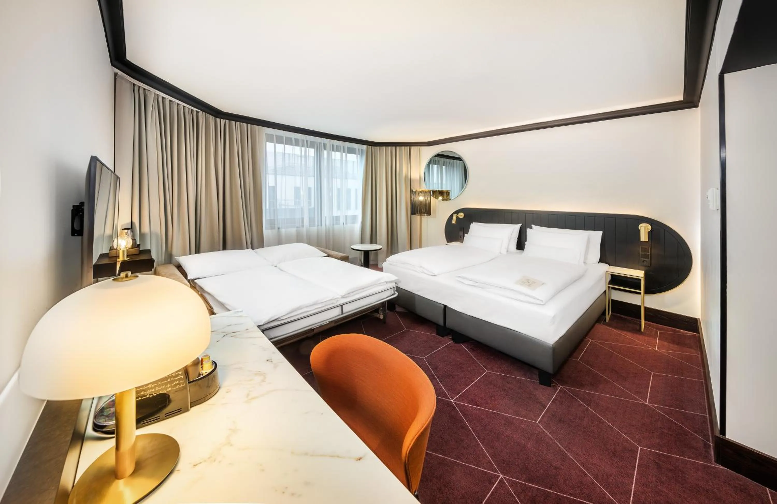 Bed in Diplomat Hotel Prague