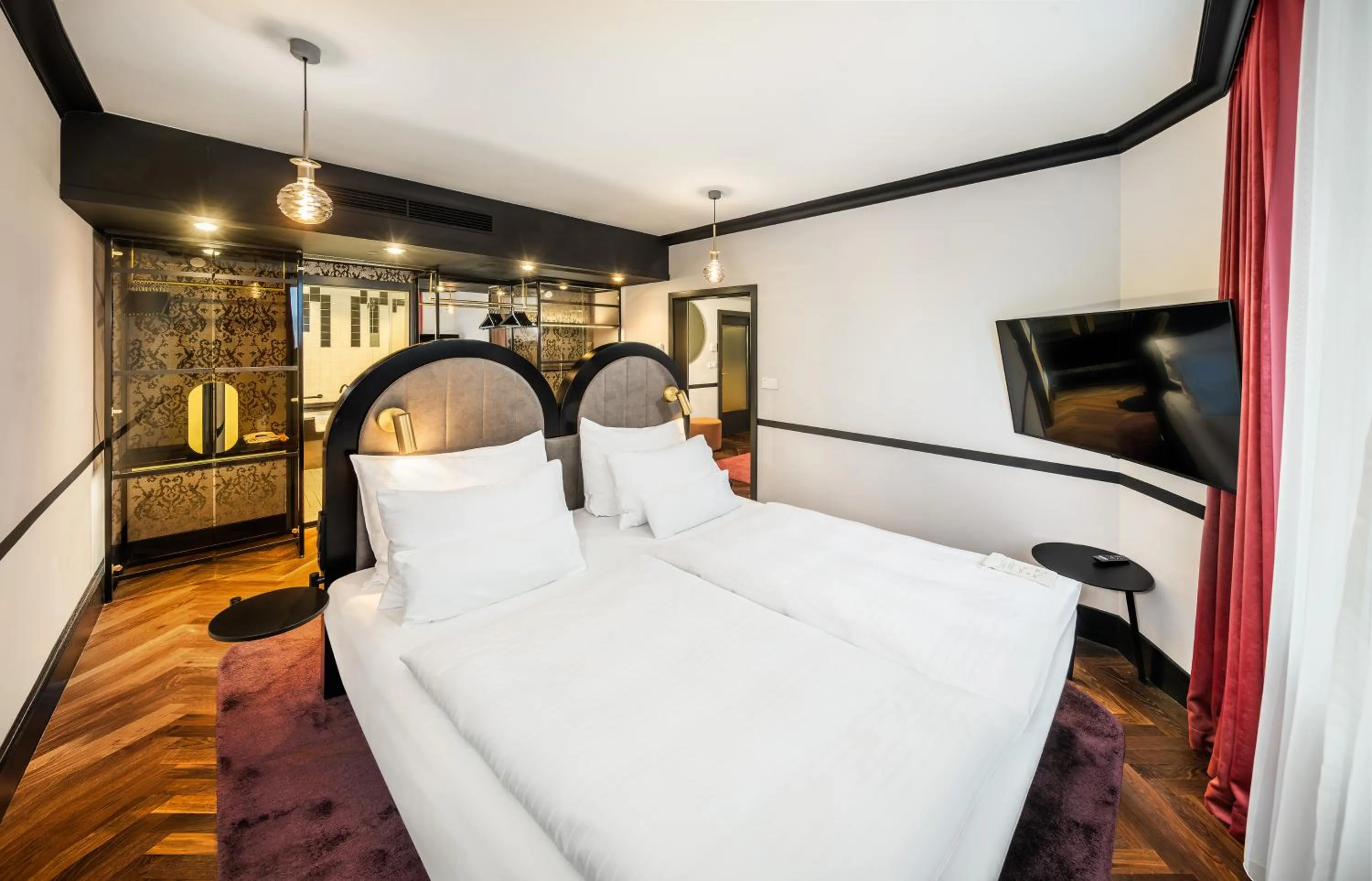 Bed in Diplomat Hotel Prague