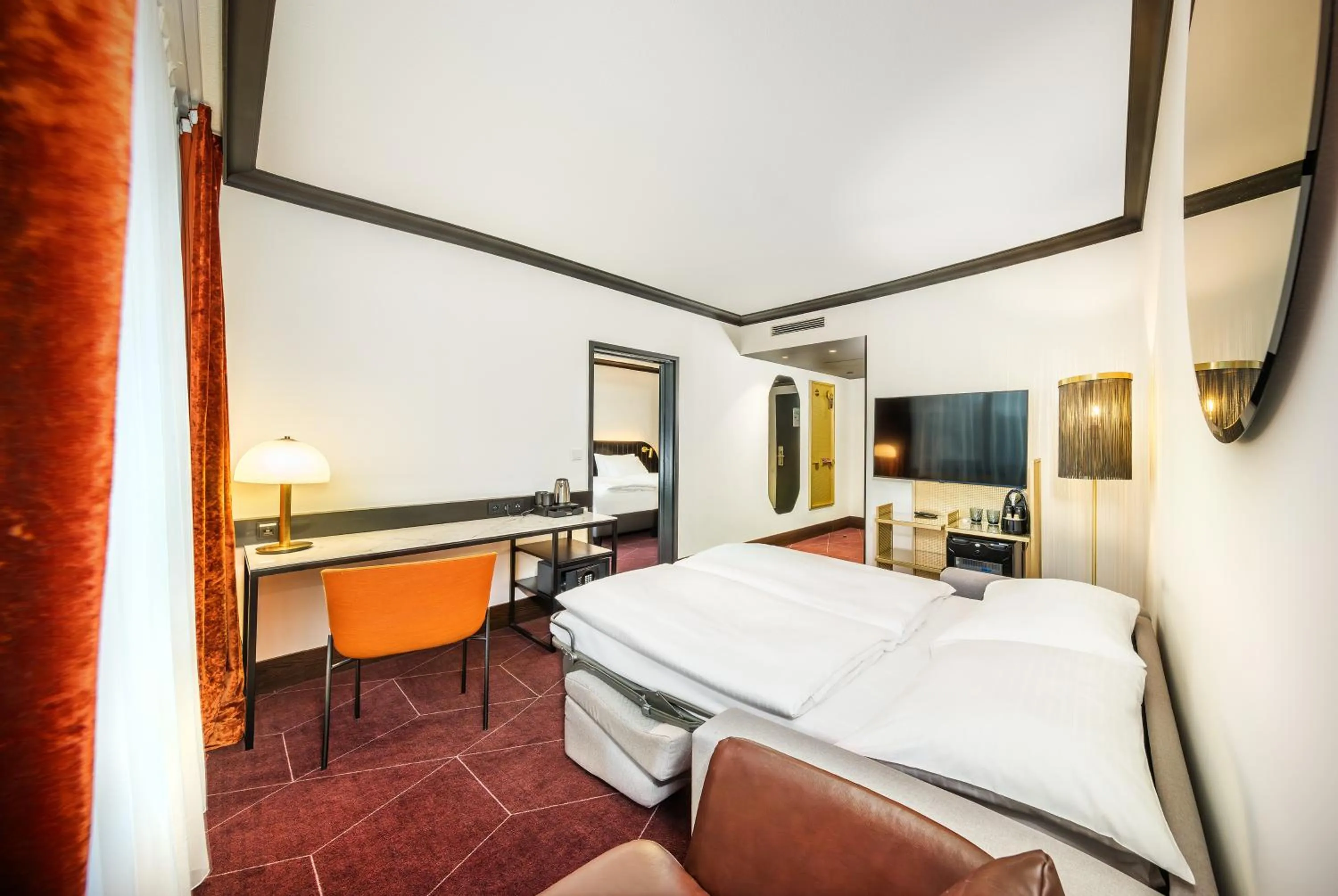 Bed in Diplomat Hotel Prague