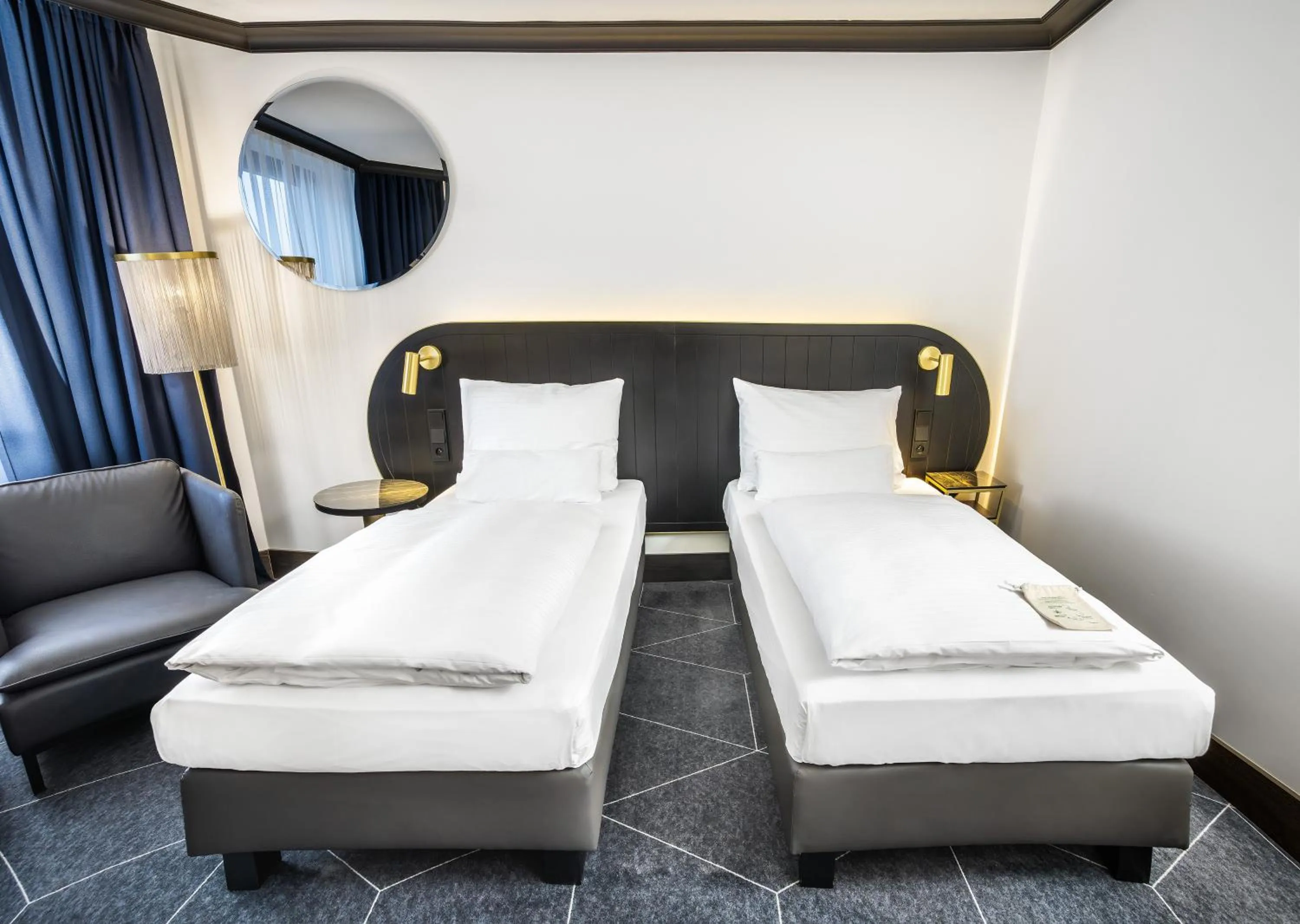 Bed in Diplomat Hotel Prague