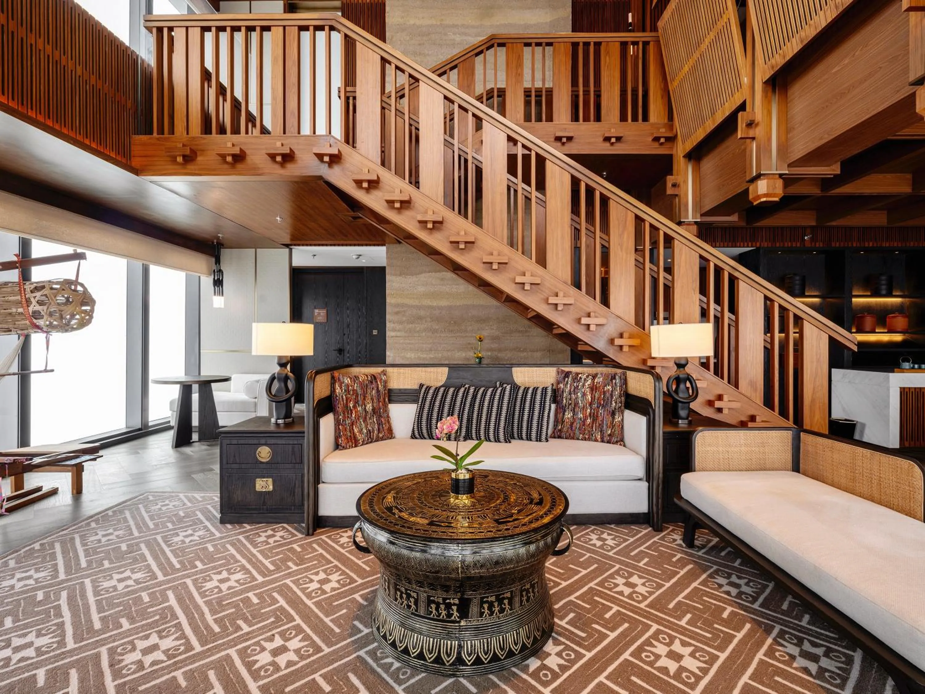 Living room in Shangri-La Nanning - The tallest hotel worldwide in Shangri-La Group