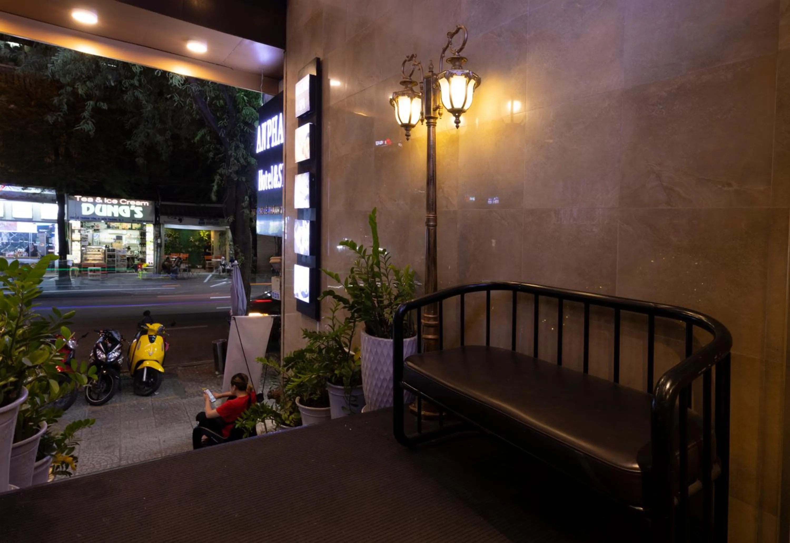 Decorative detail in Anpha Boutique Hotel