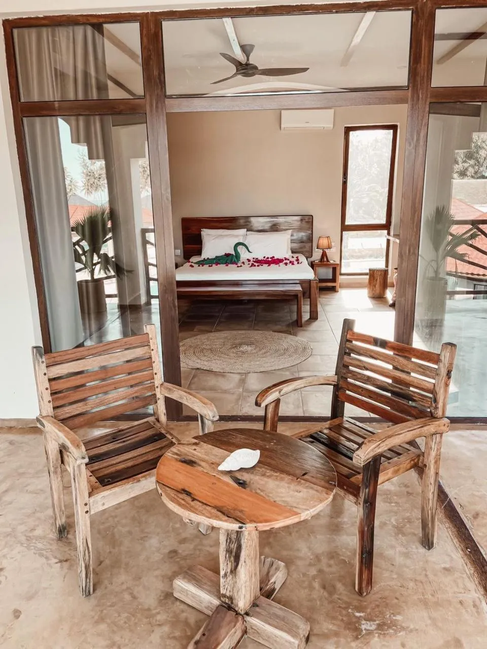 Balcony/Terrace in Paje Blu Boutique Hotel