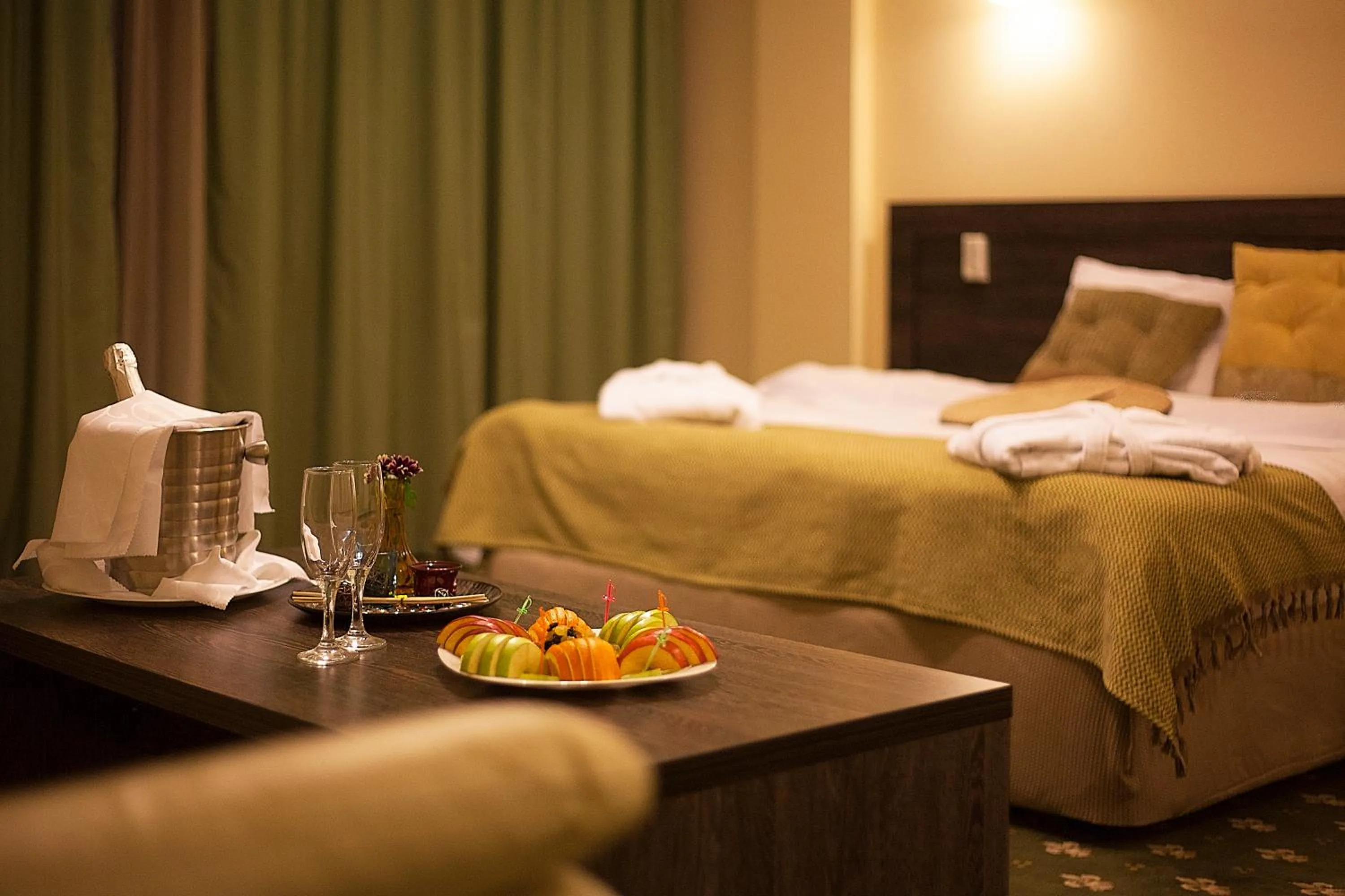 Decorative detail, Bed in Golden Palace Hotel