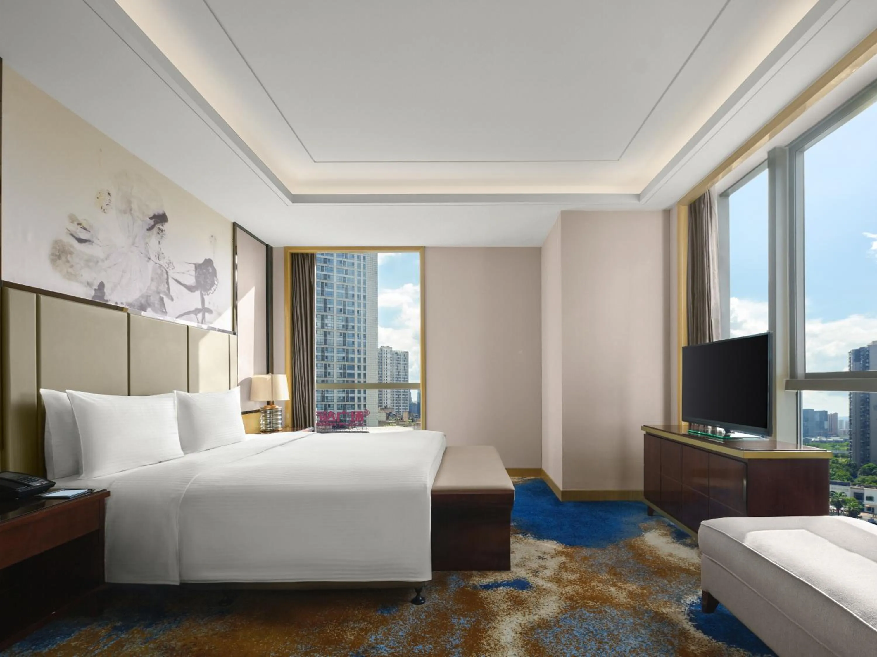 Photo of the whole room, Bed in Wanda Realm Nanchang
