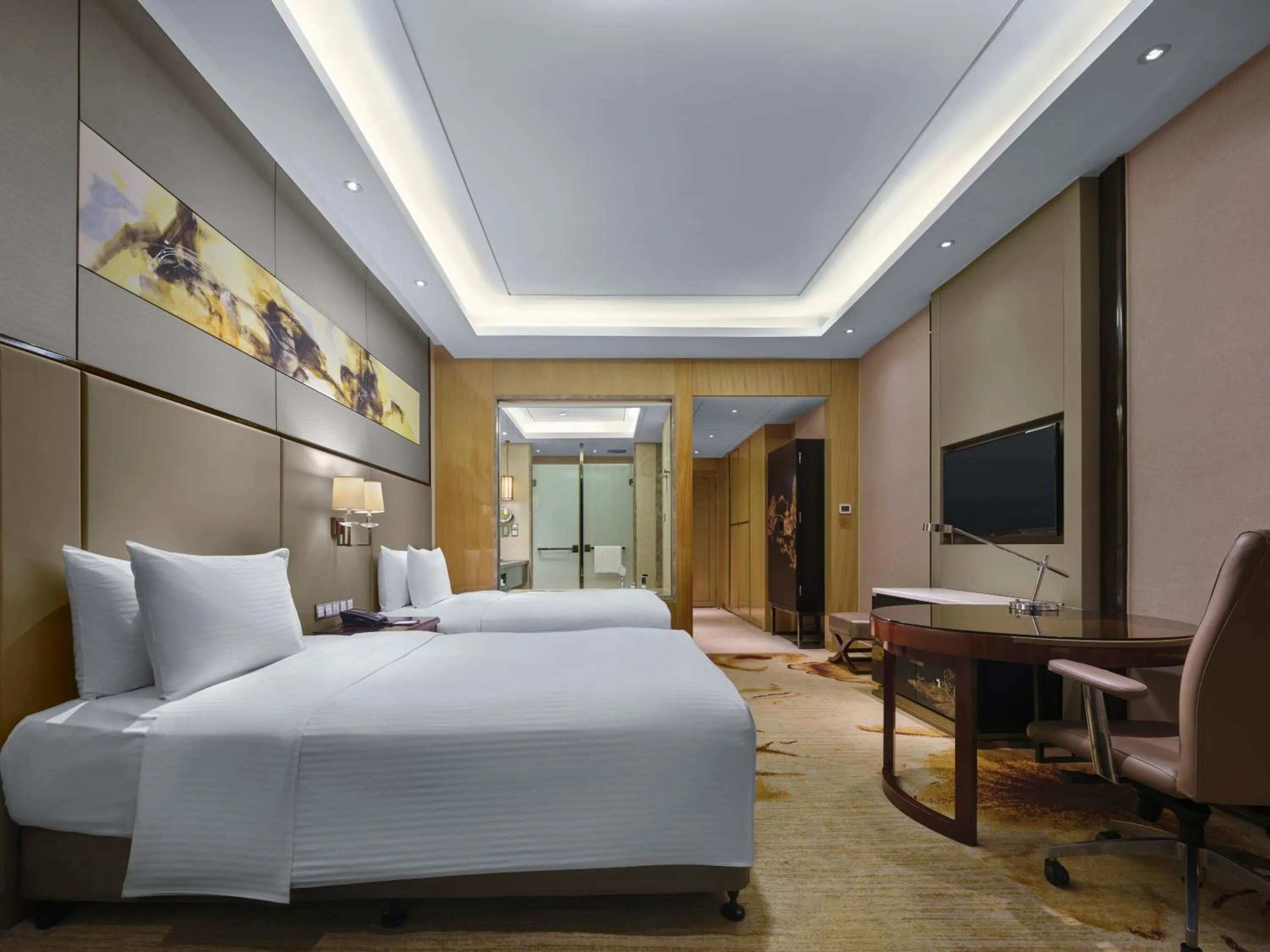 Photo of the whole room, Bed in Wanda Realm Nanchang