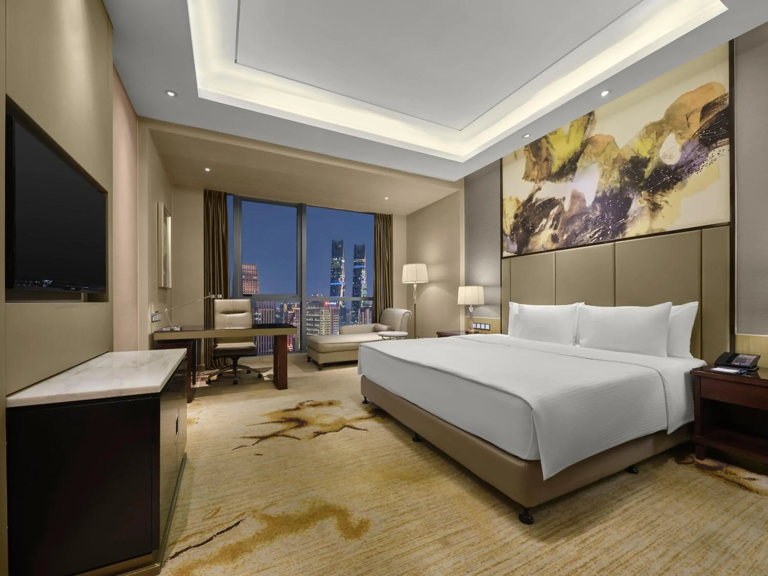 Grand Deluxe View King Room in Wanda Realm Nanchang Grand Deluxe View King Room in Wanda Realm Nanchang