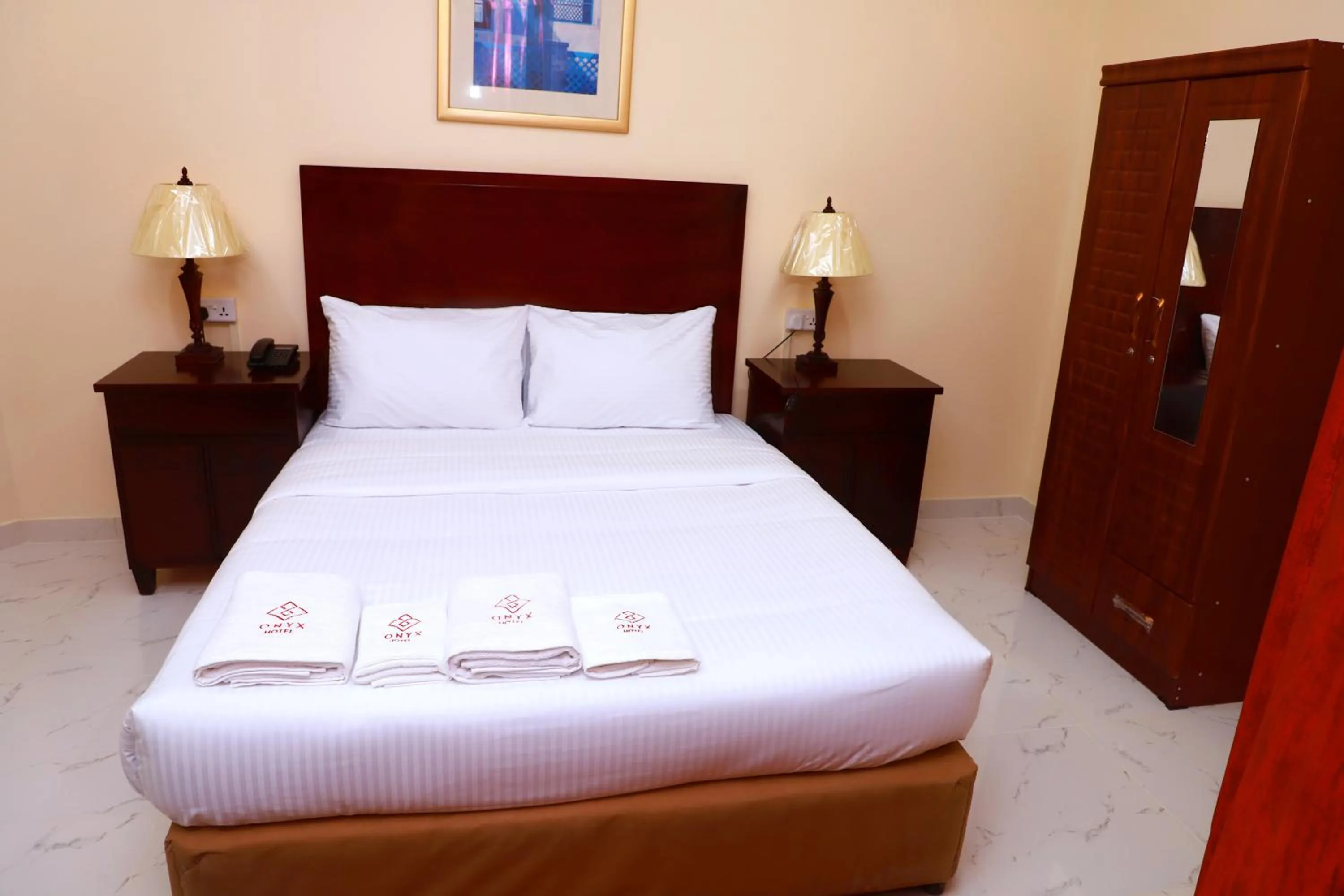 Bedroom, Bed in Onyx Hotel Apartments - MAHA HOSPITALITY GROUP