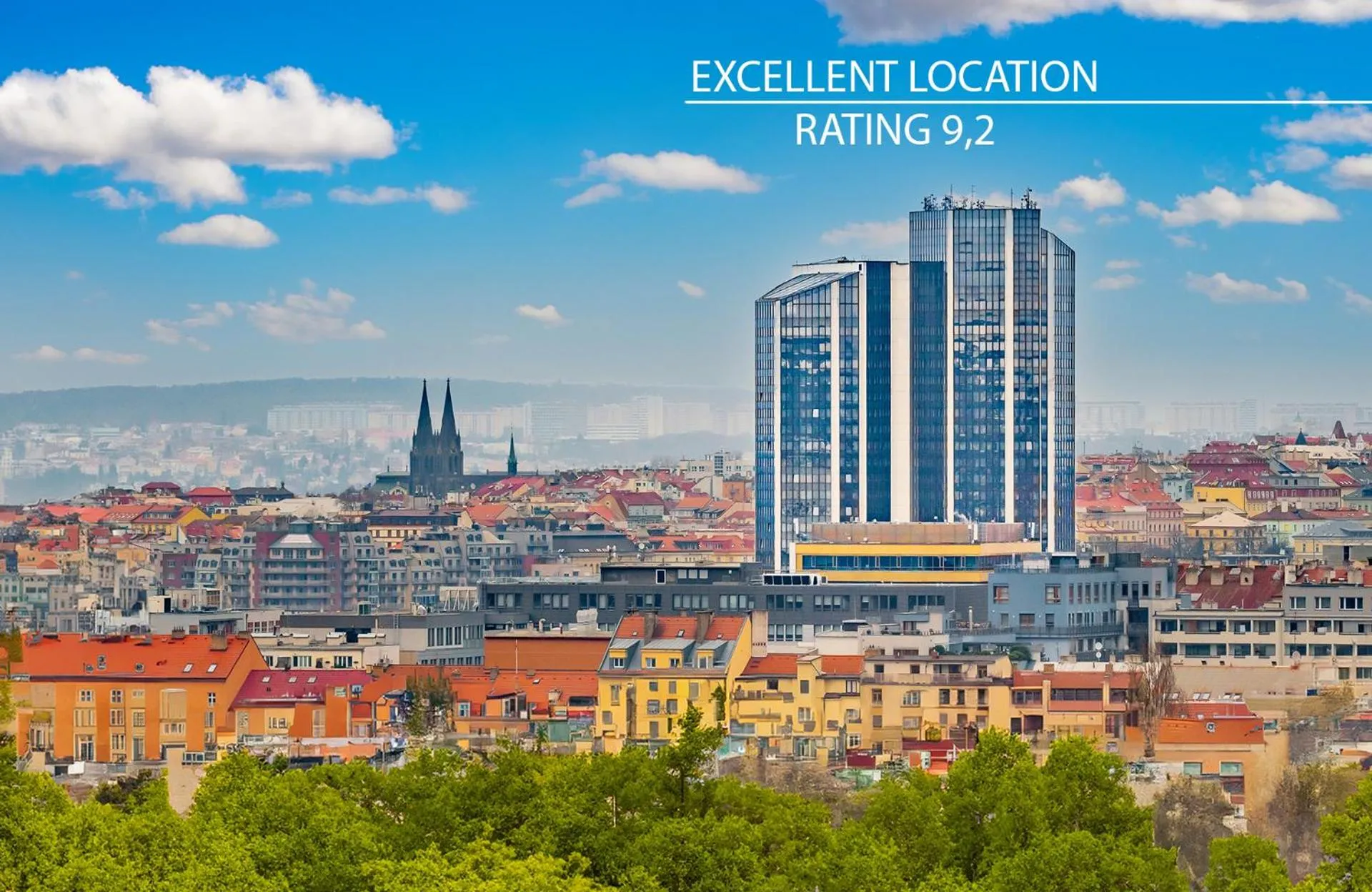 Property building in Grand Hotel Prague Towers - Czech Leading Hotels