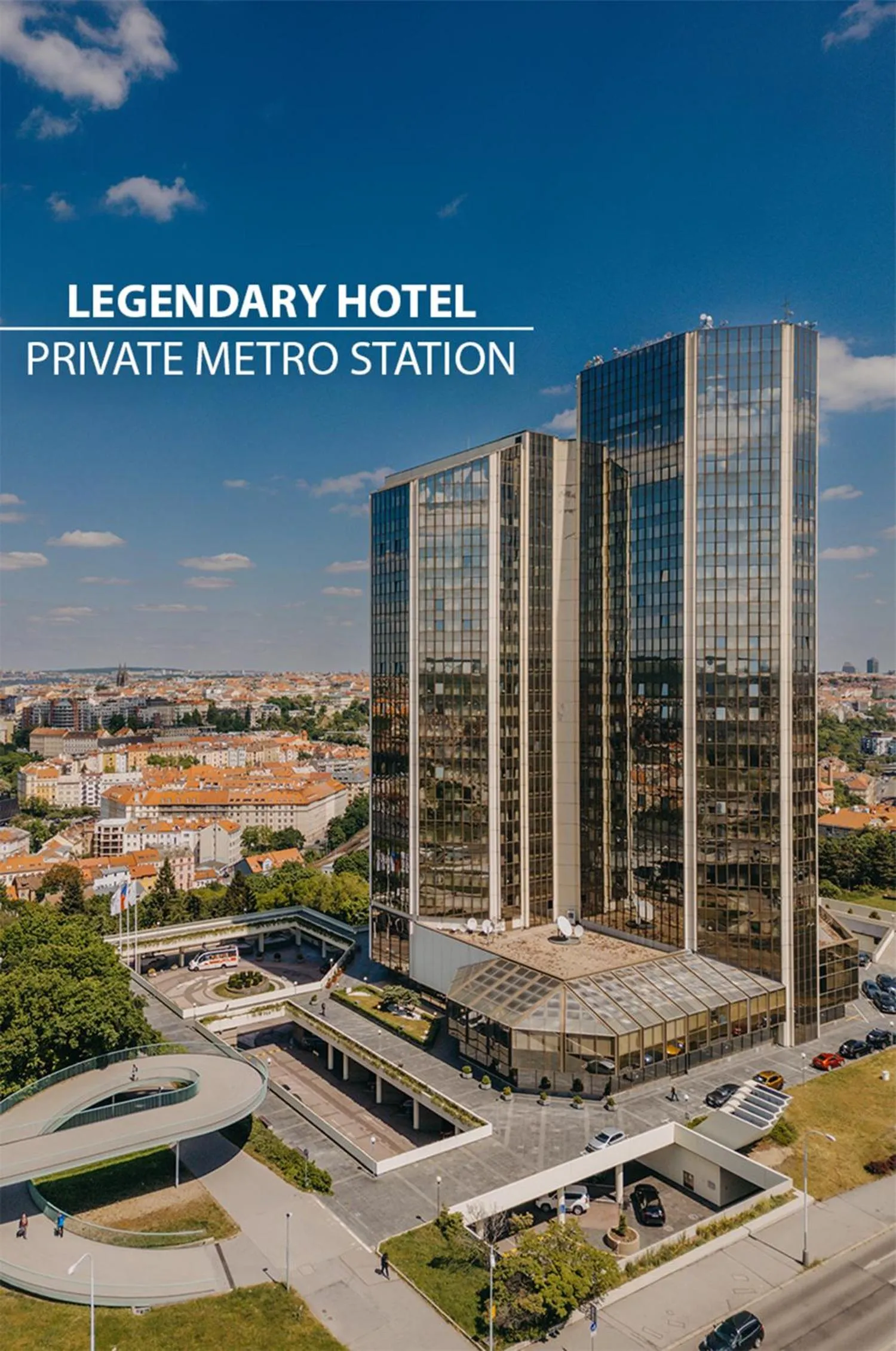 Facade/entrance in Grand Hotel Prague Towers - Czech Leading Hotels