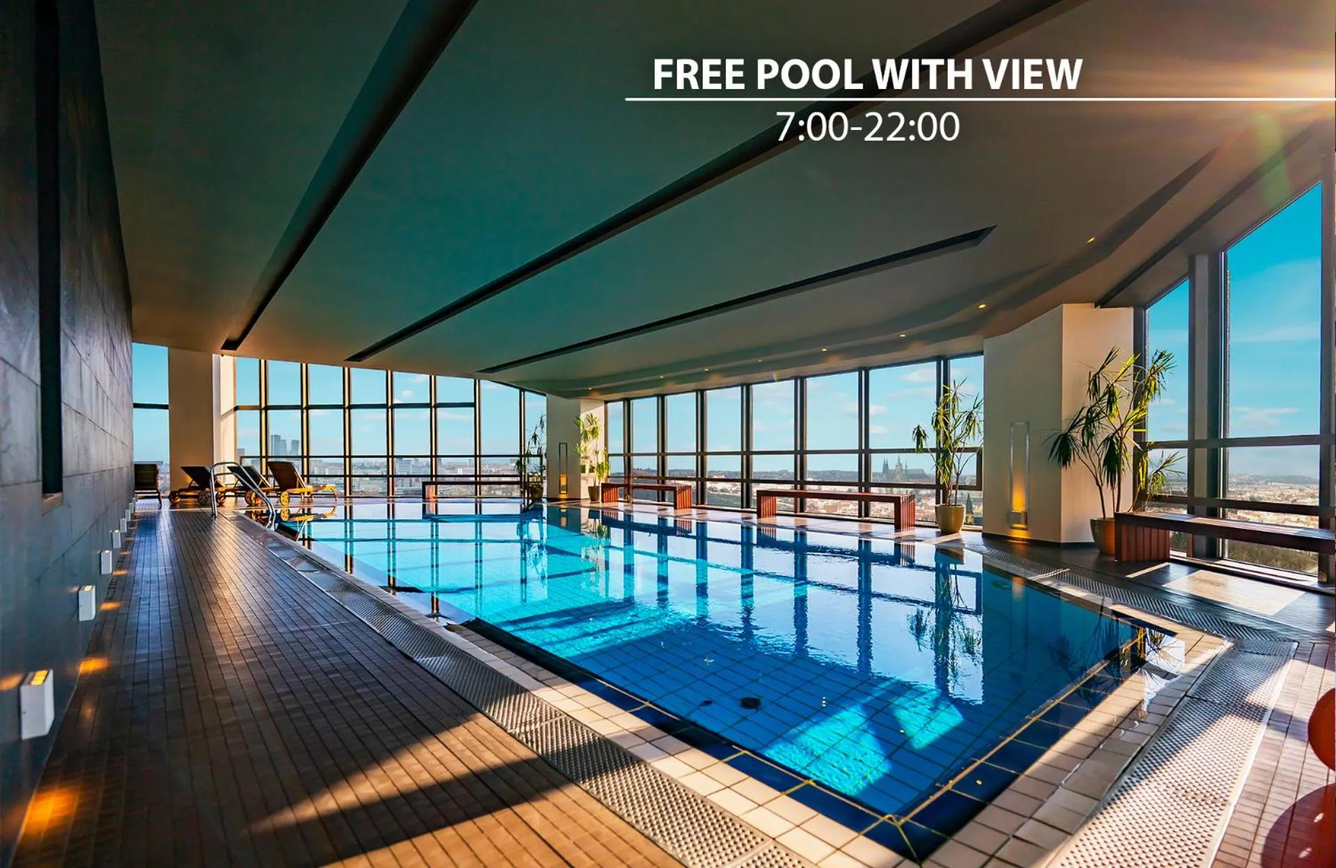 Pool view in Grand Hotel Prague Towers - Czech Leading Hotels