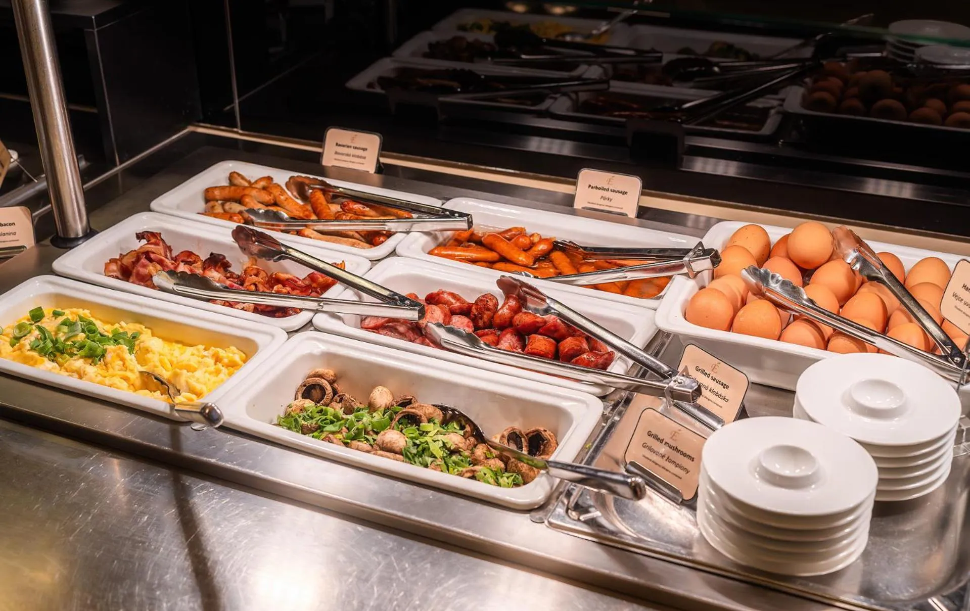 Buffet breakfast in Hotel Elite Prague