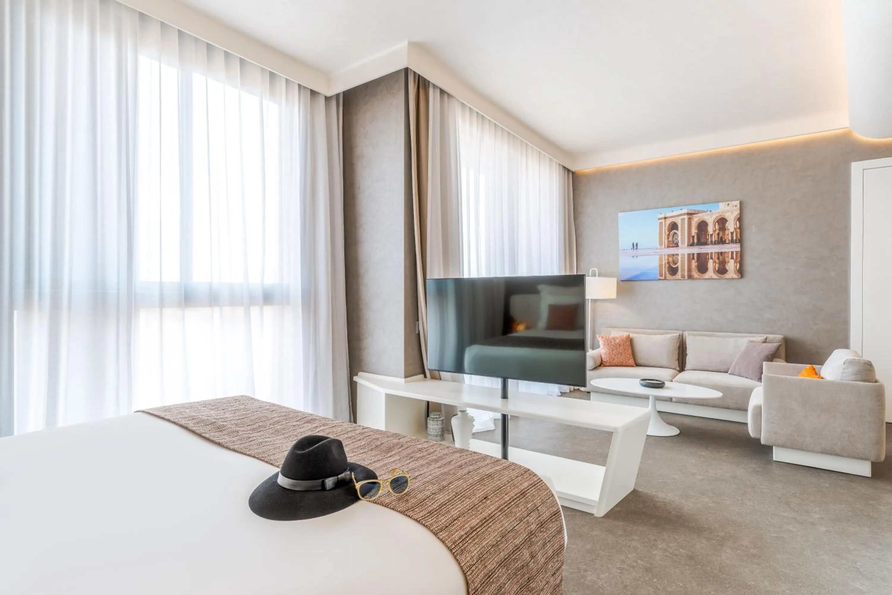 Bedroom, Bed in Pestana CR7 Marrakech