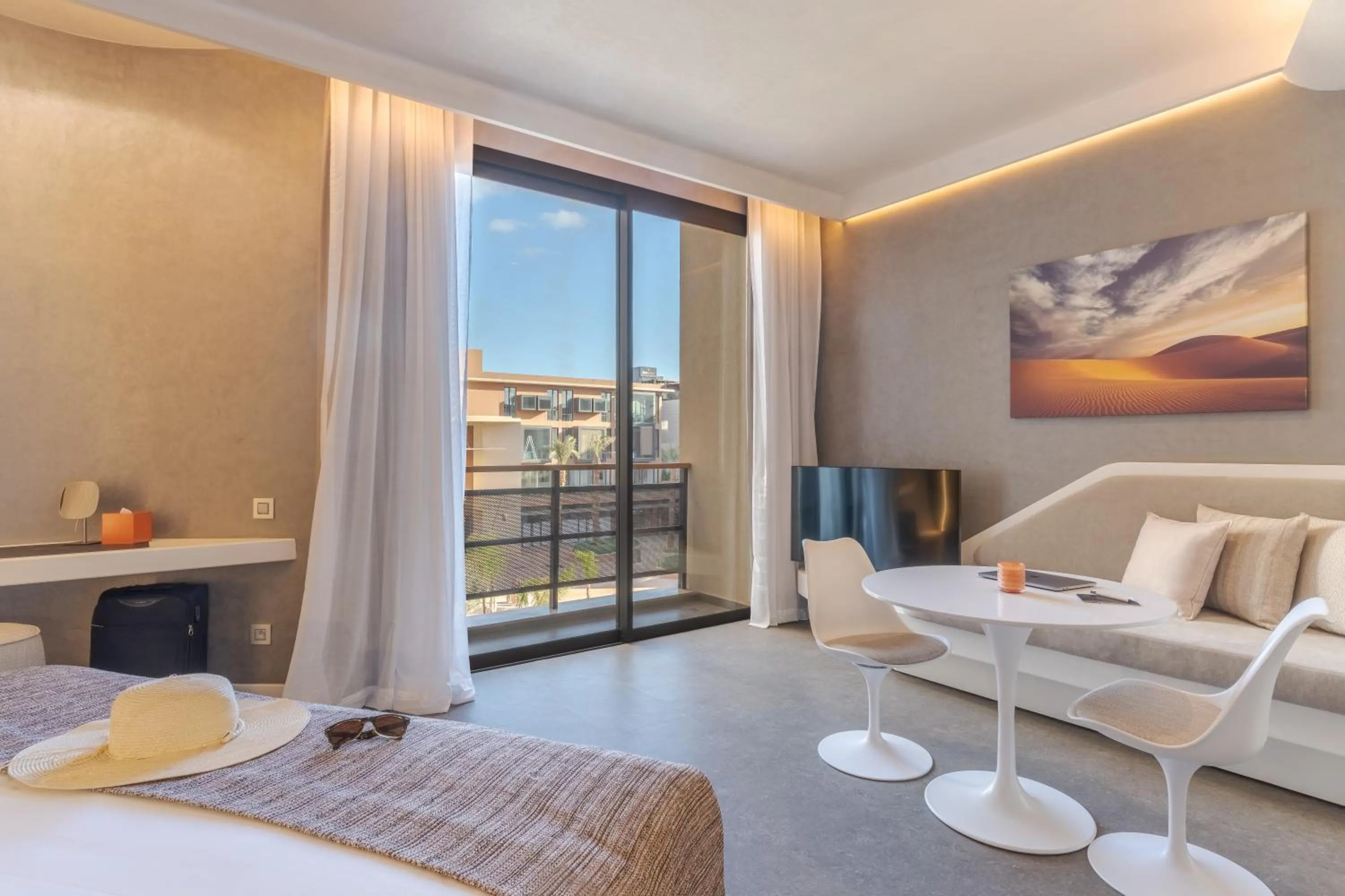 View (from property/room), Bed in Pestana CR7 Marrakech