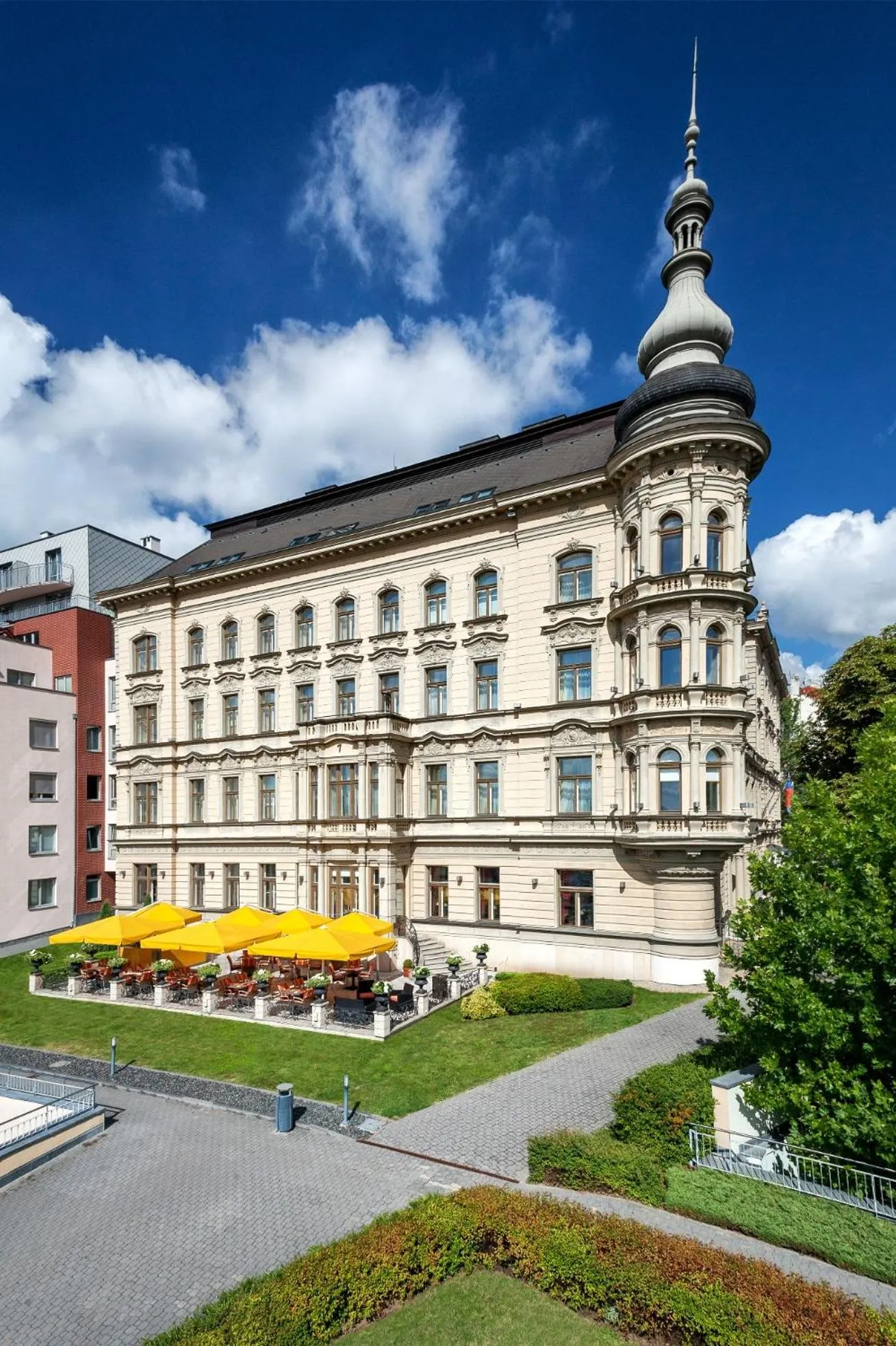 Property building in Le Palais Art Hotel Prague