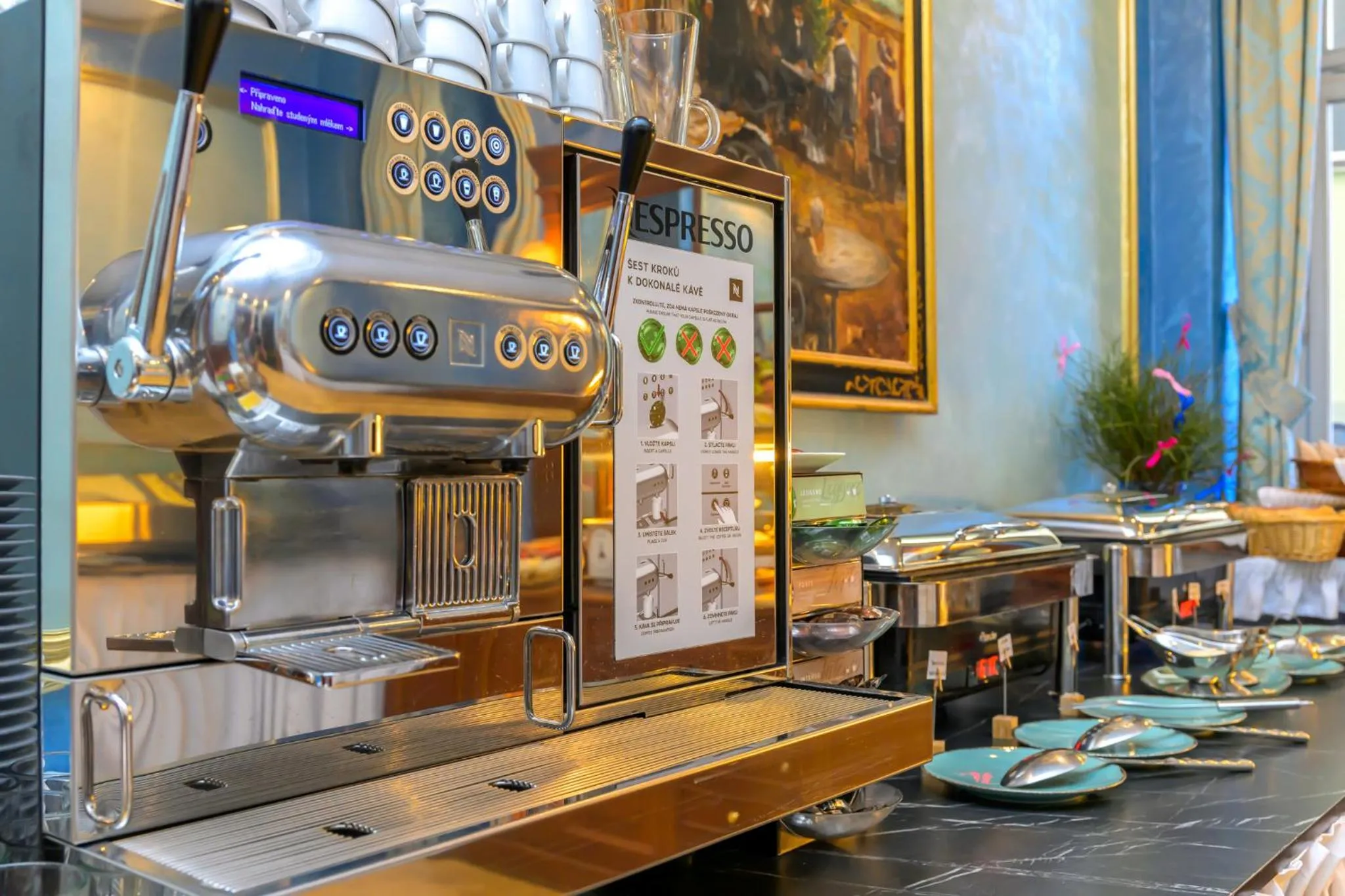 Breakfast in Hotel Kinsky Fountain