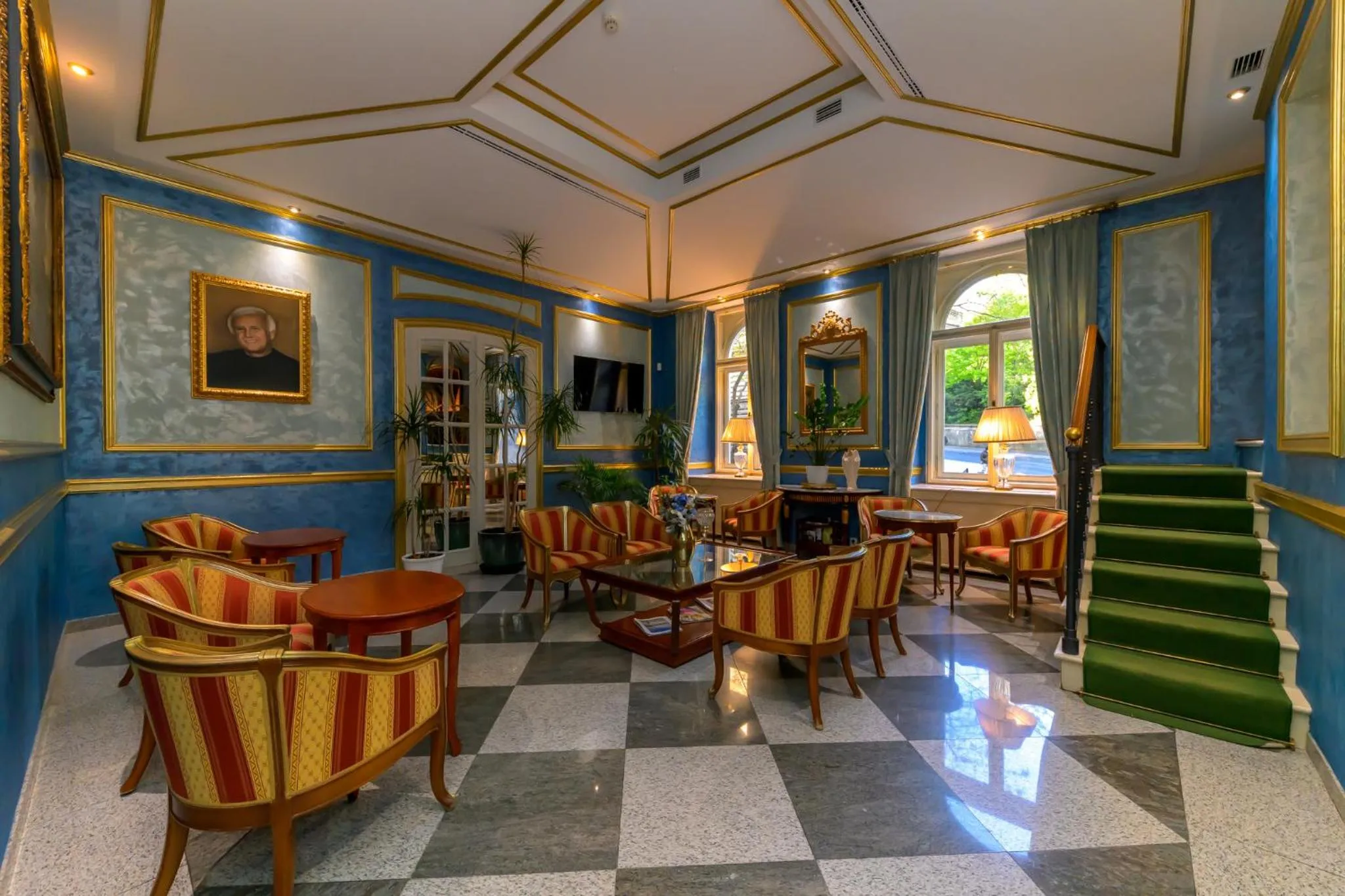 Lobby or reception in Hotel Kinsky Fountain