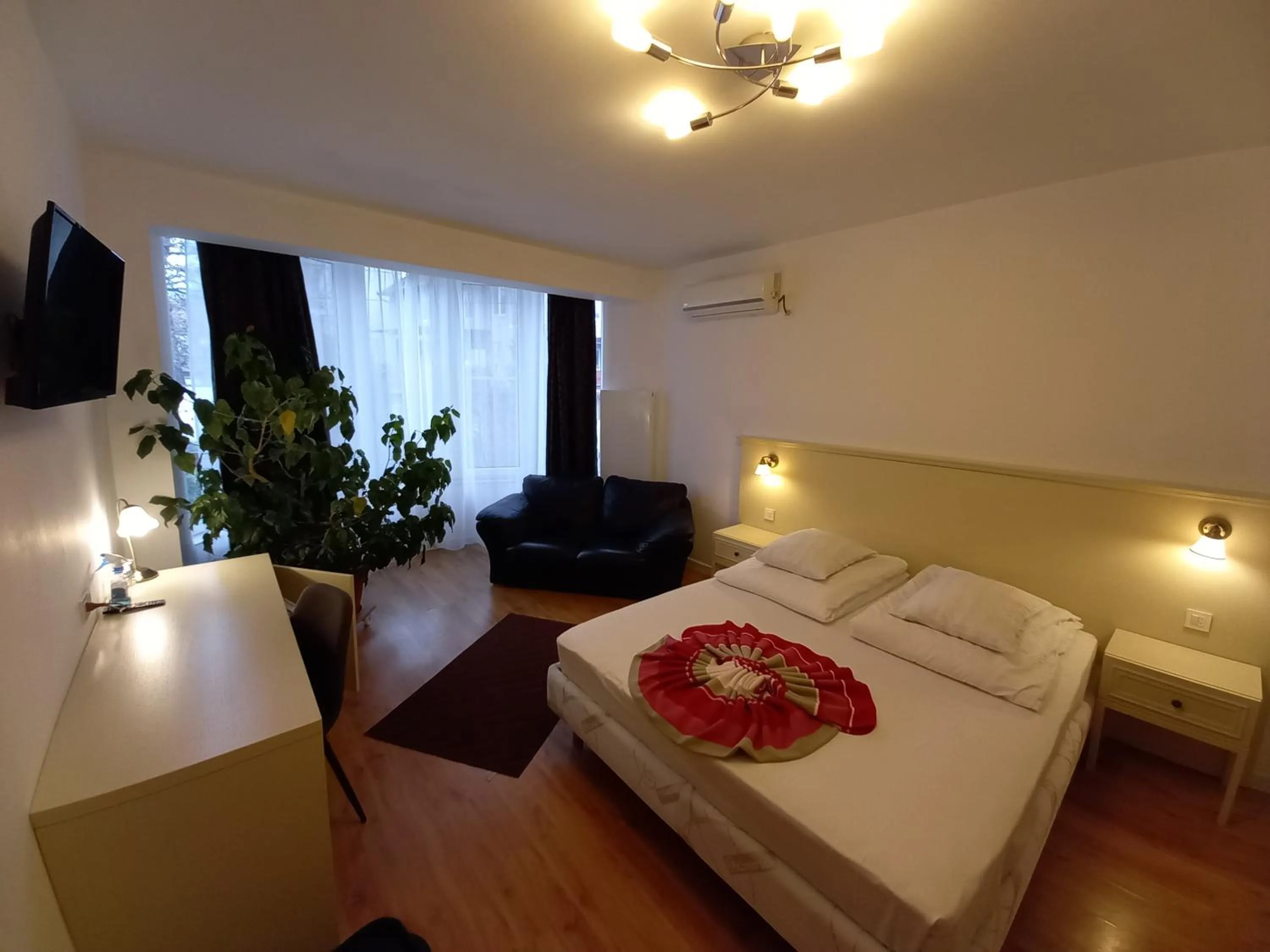 Bed in Pensiunea Riunione