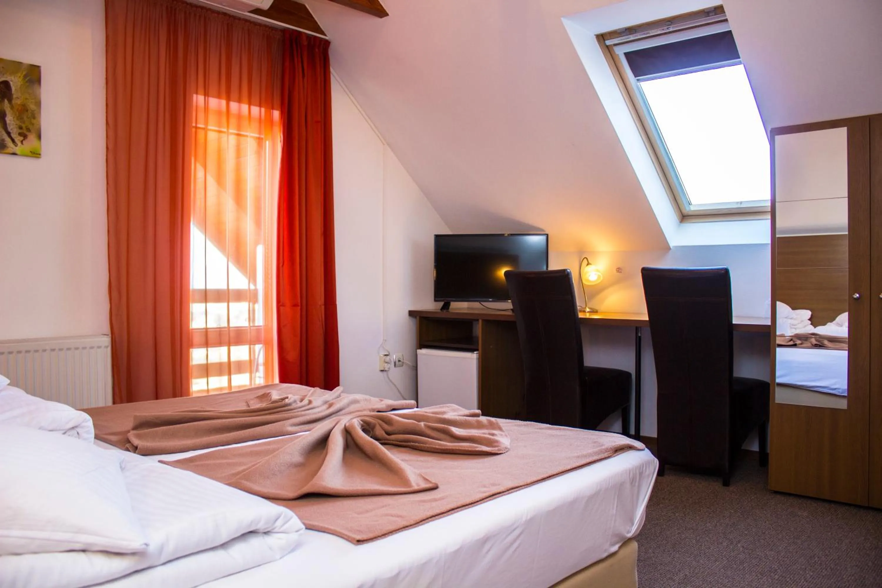 Bed in Pensiunea Riunione