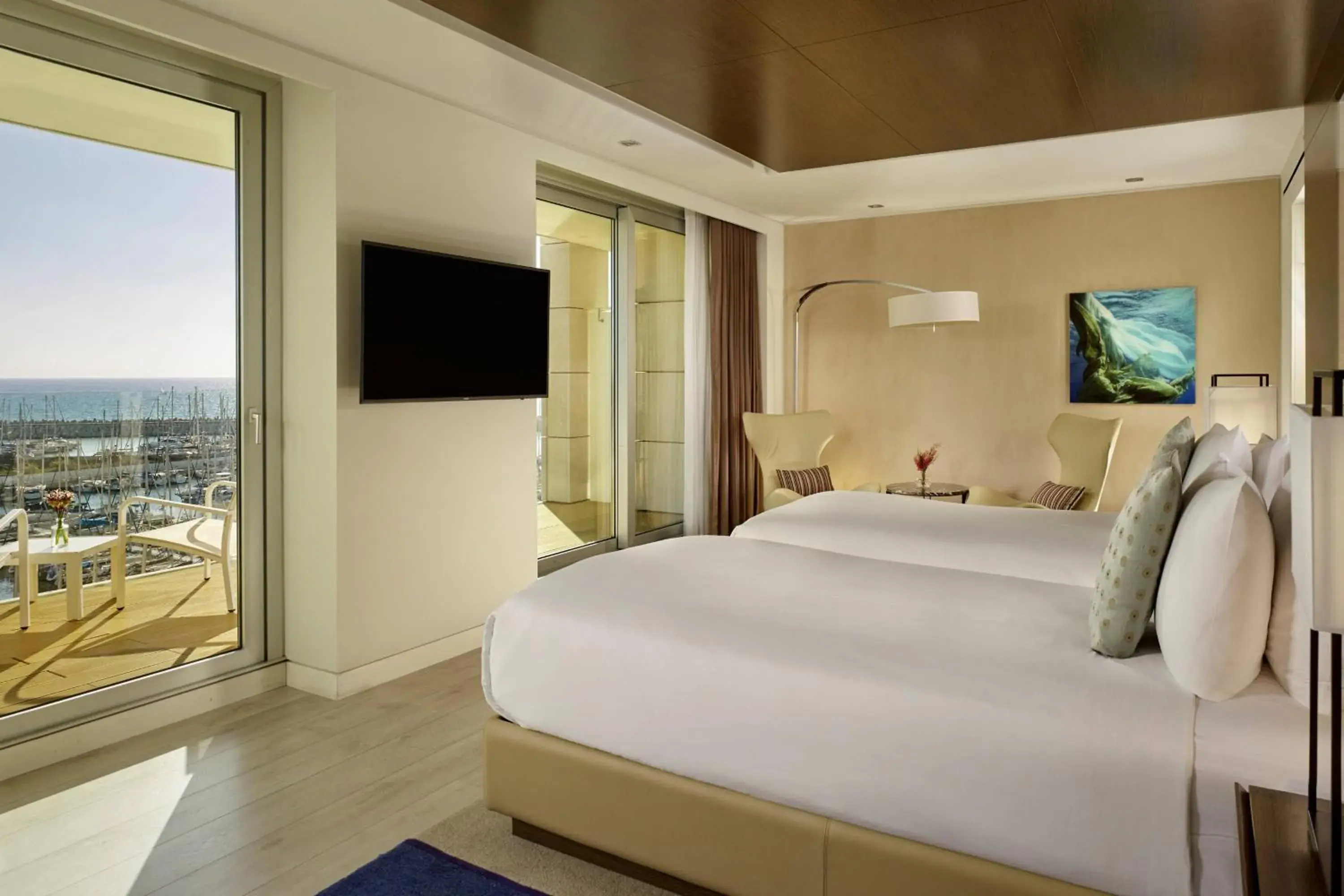 Deluxe Marina View, Larger room, 2 Twin, Balcony in The Ritz-Carlton, Herzliya Deluxe Marina View, Larger room, 2 Twin, Balcony in The Ritz-Carlton, Herzliya