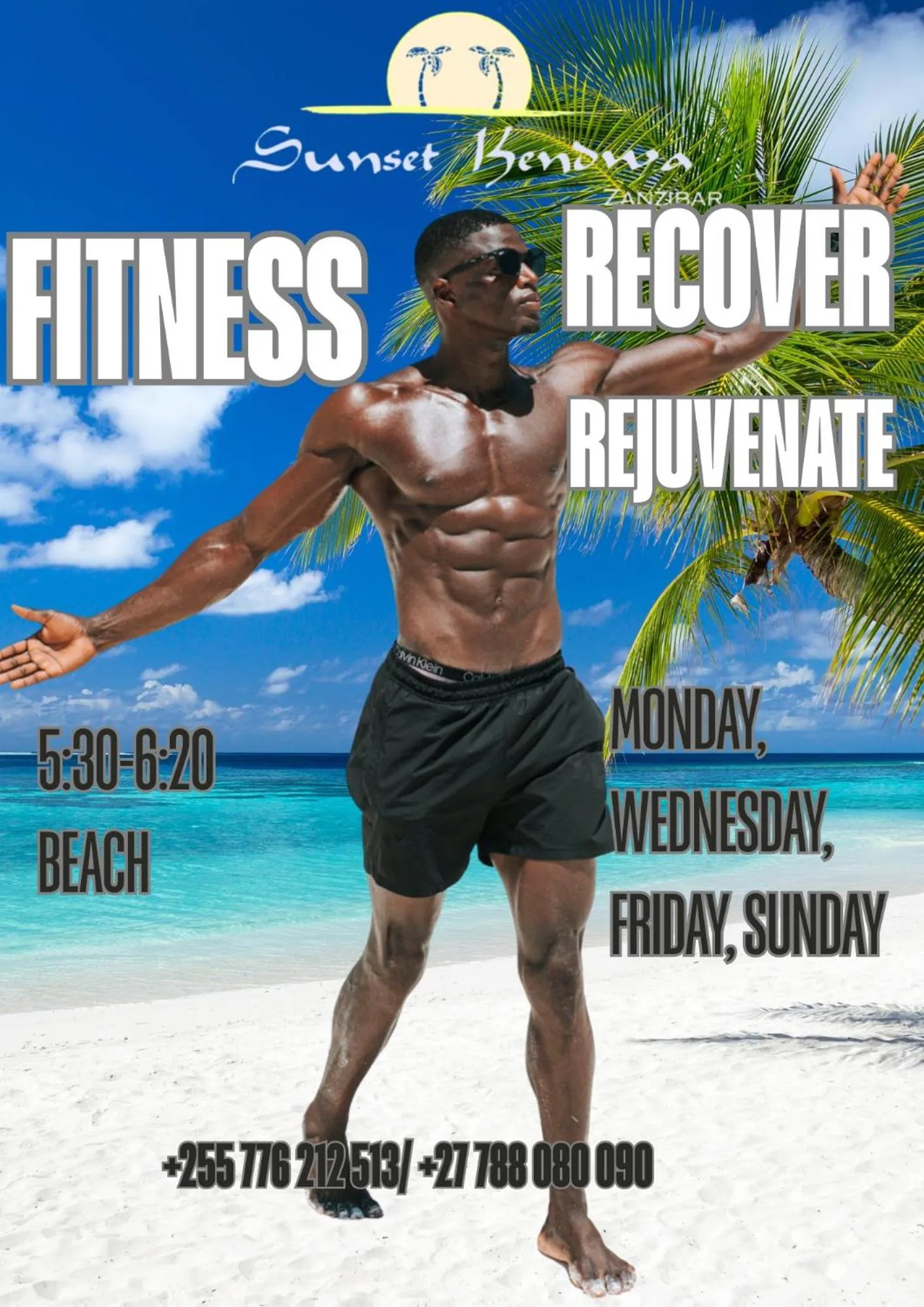 Fitness centre/facilities in Sunset Kendwa Beach Hotel