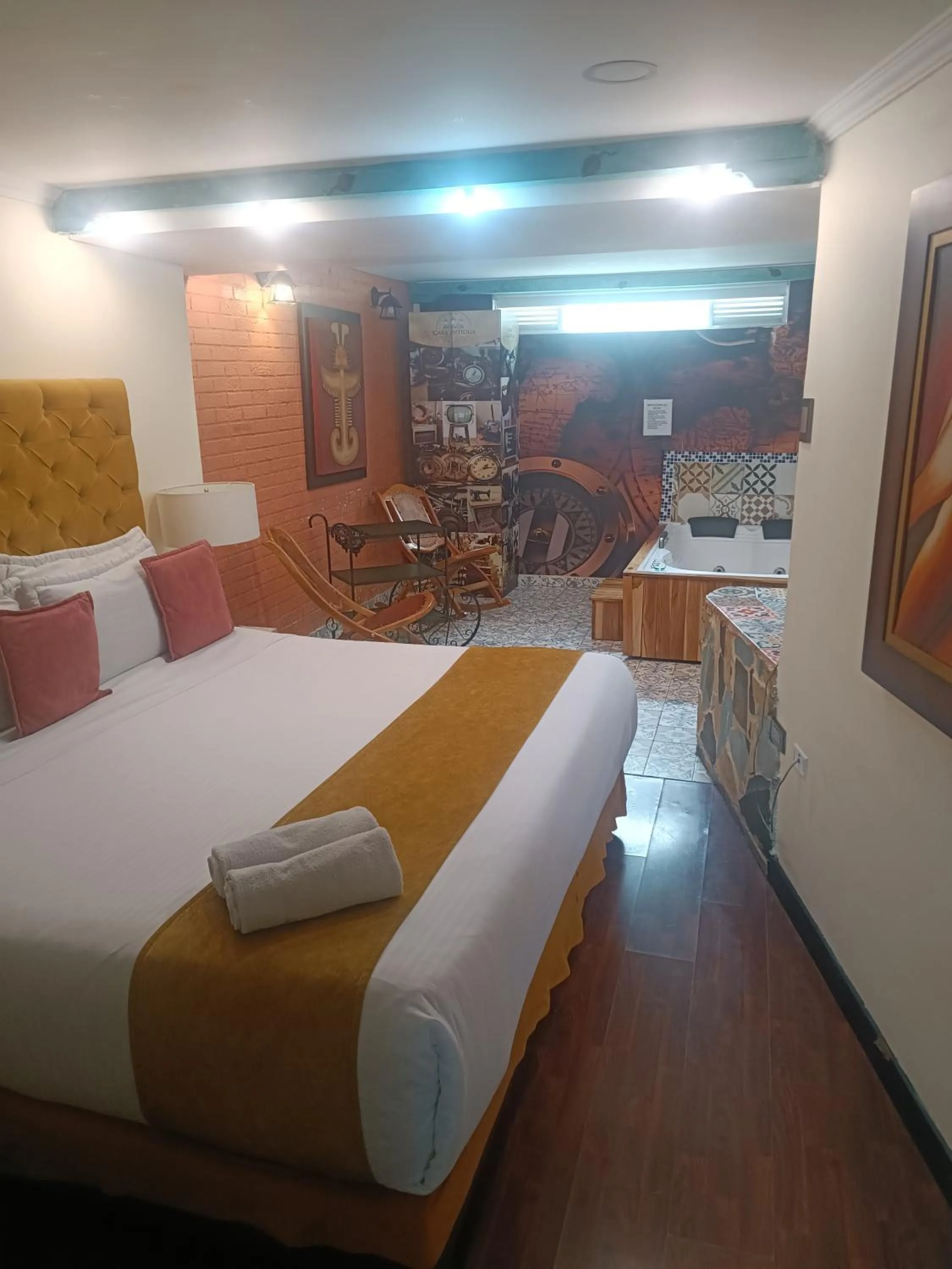 Bed in Hotel Casa Antigua