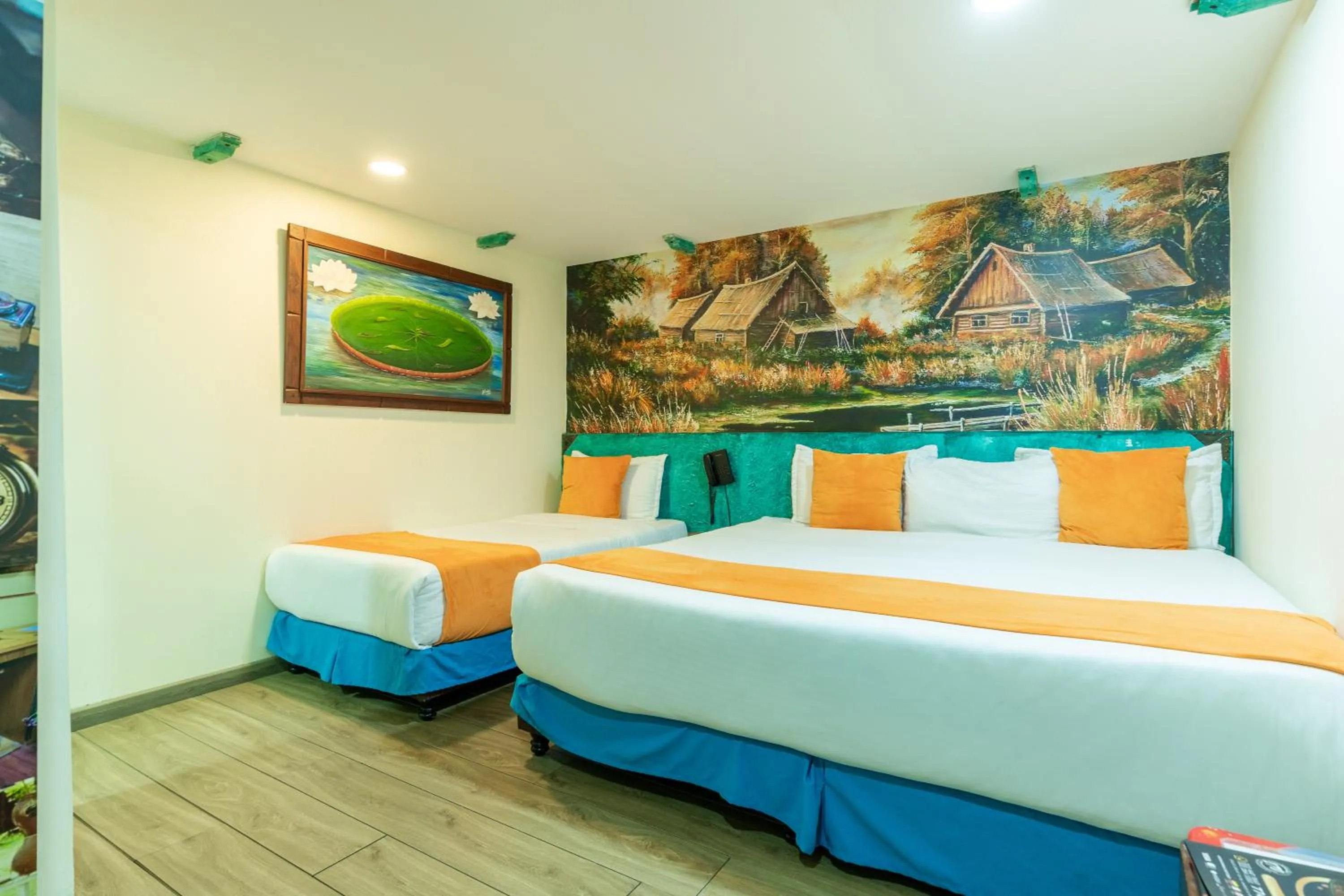 Bed in Hotel Casa Antigua