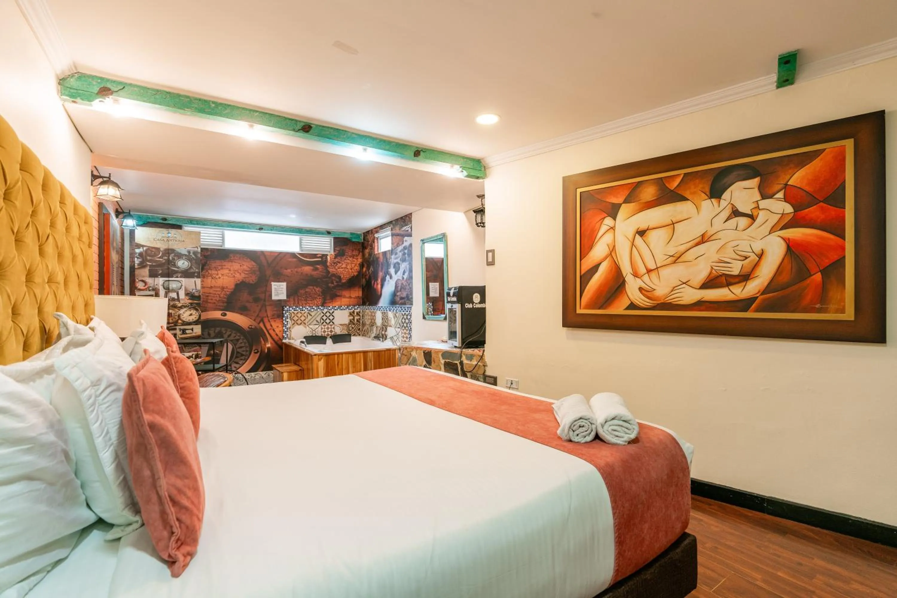 Bed in Hotel Casa Antigua