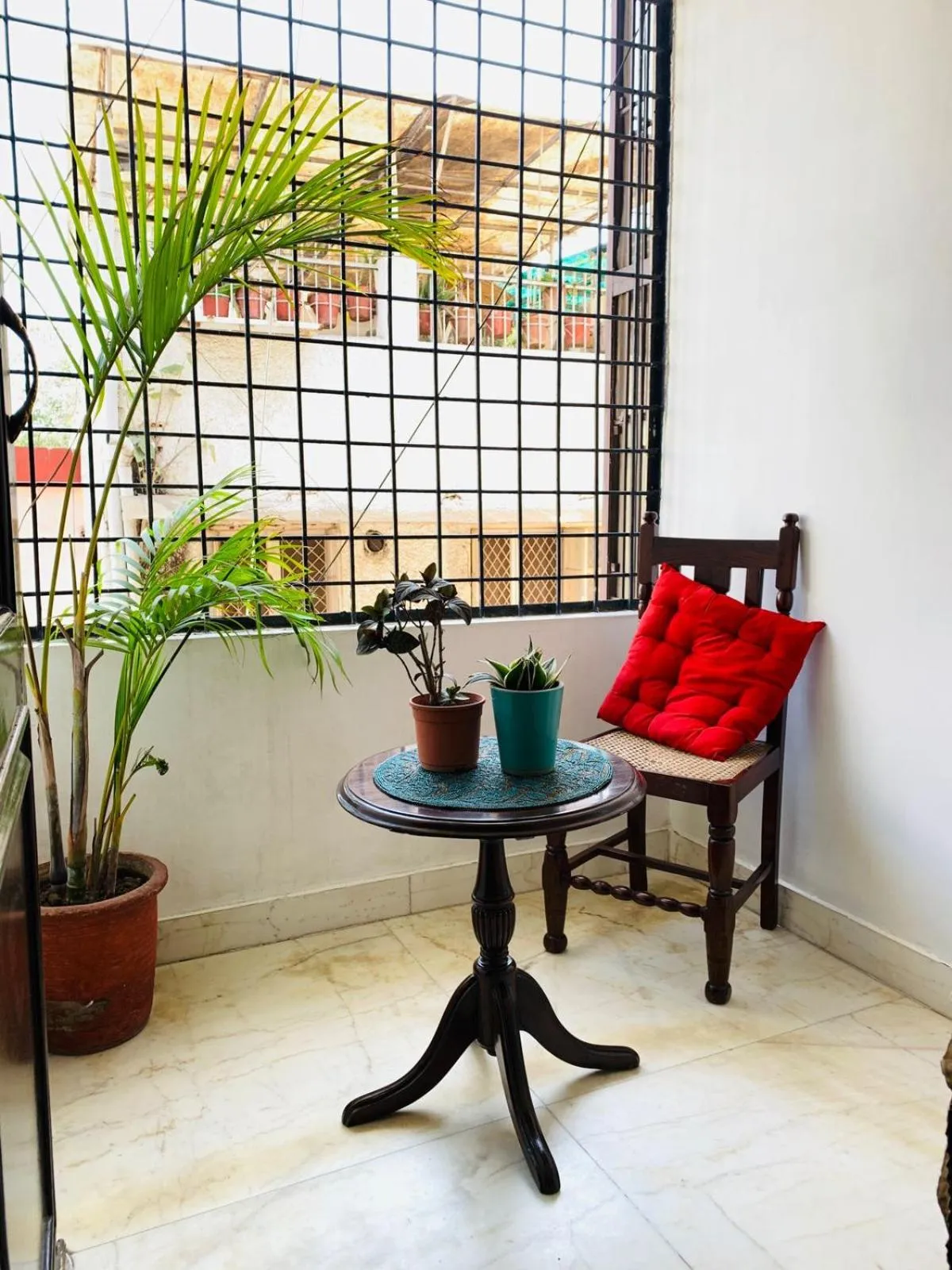 Patio in Vandana's Bed and breakfast