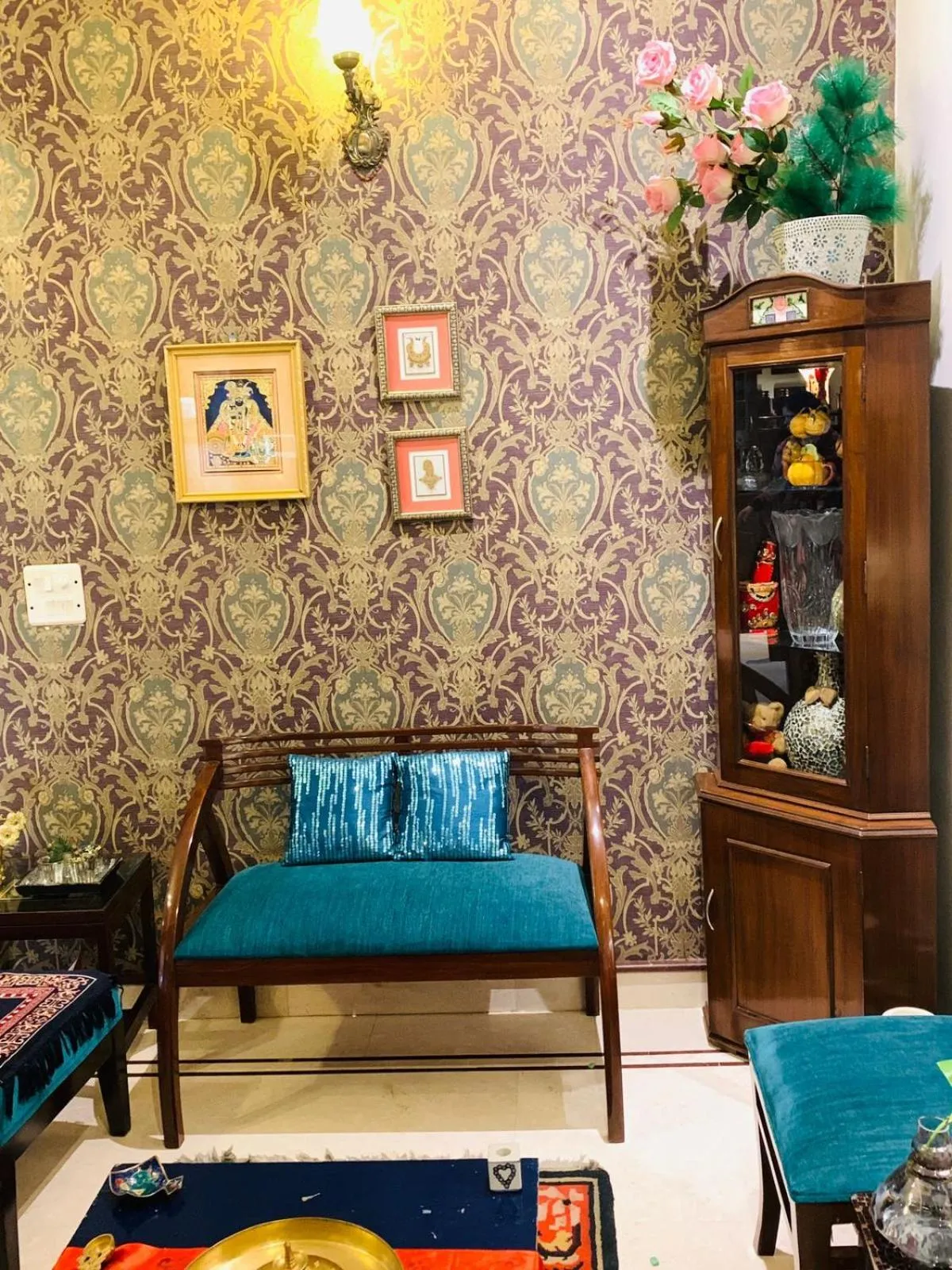 Seating area in Vandana's Bed and breakfast