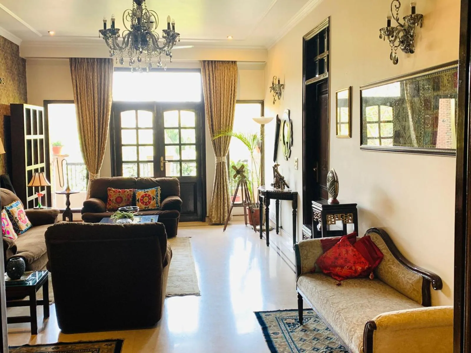 Seating area in Vandana's Bed and breakfast