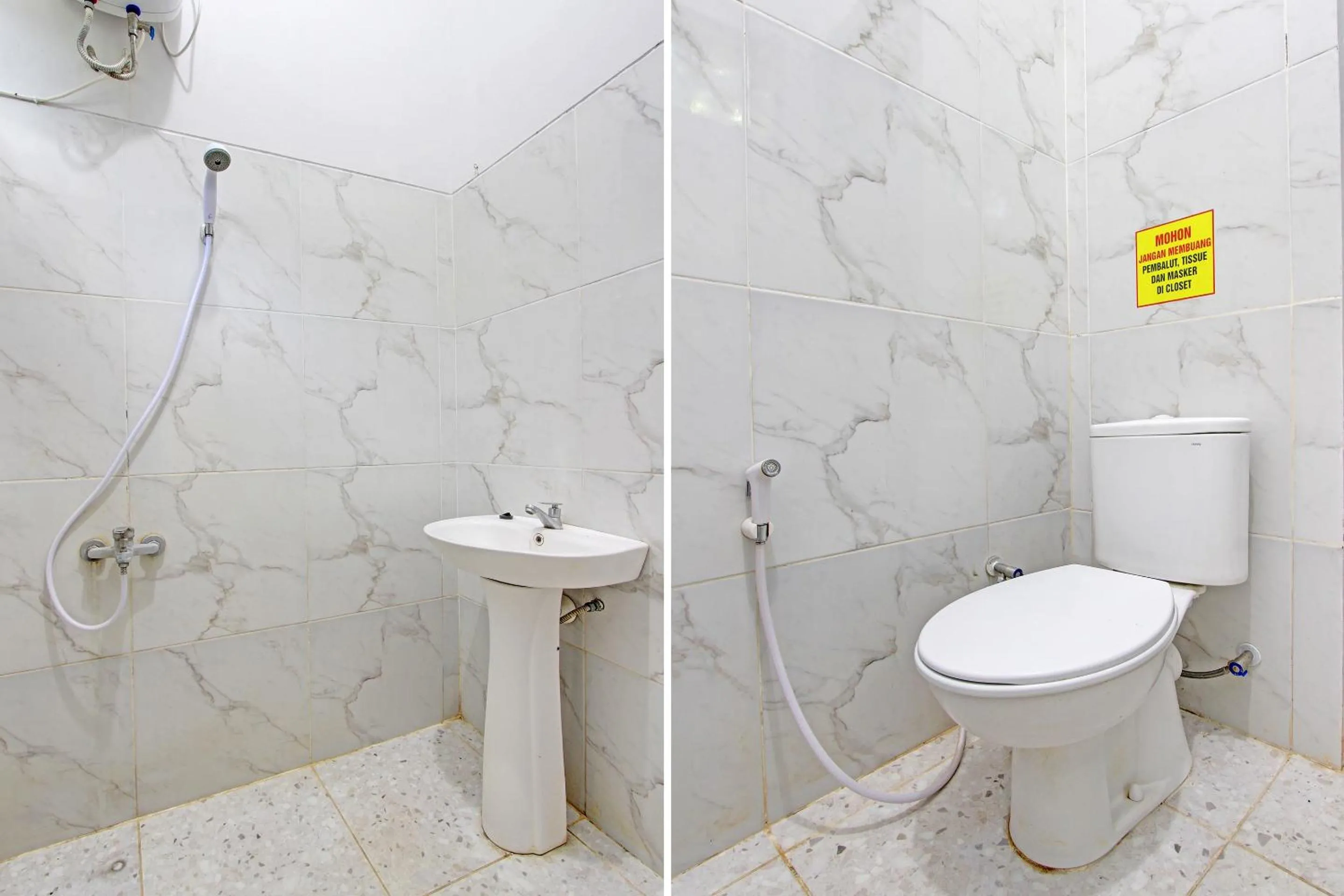 Bathroom in OYO Life 92686 Lanaya Guesthouse Syariah