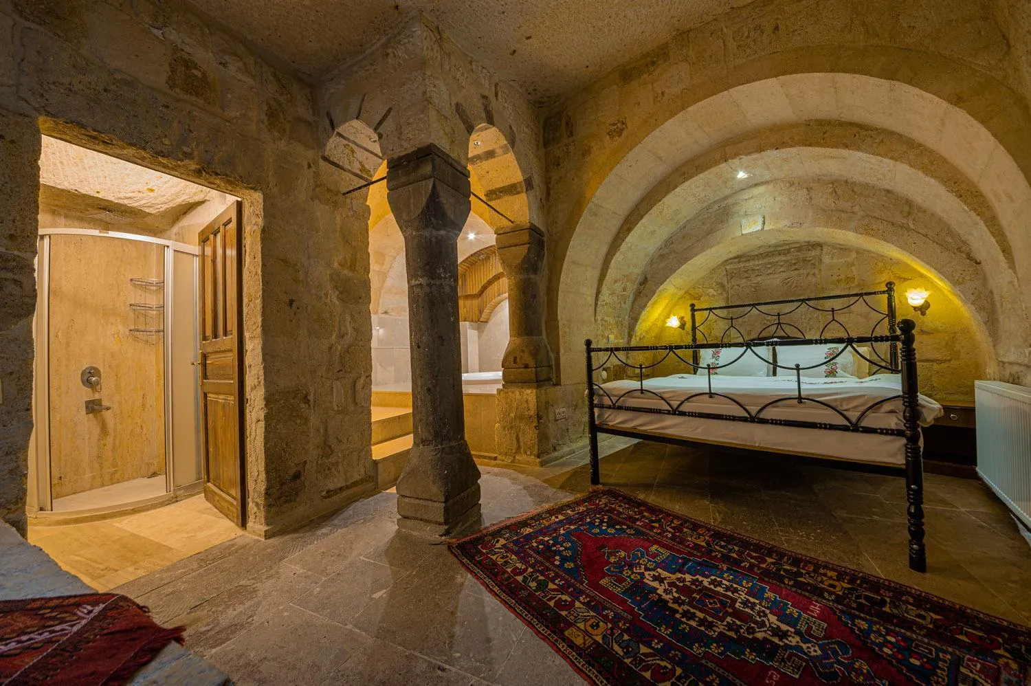 Bed in Konak Bezirhane Cave Otel