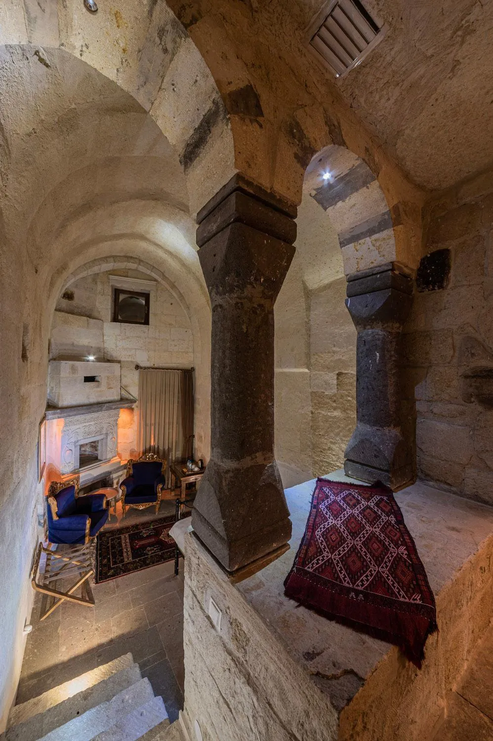 Seating area in Konak Bezirhane Cave Otel